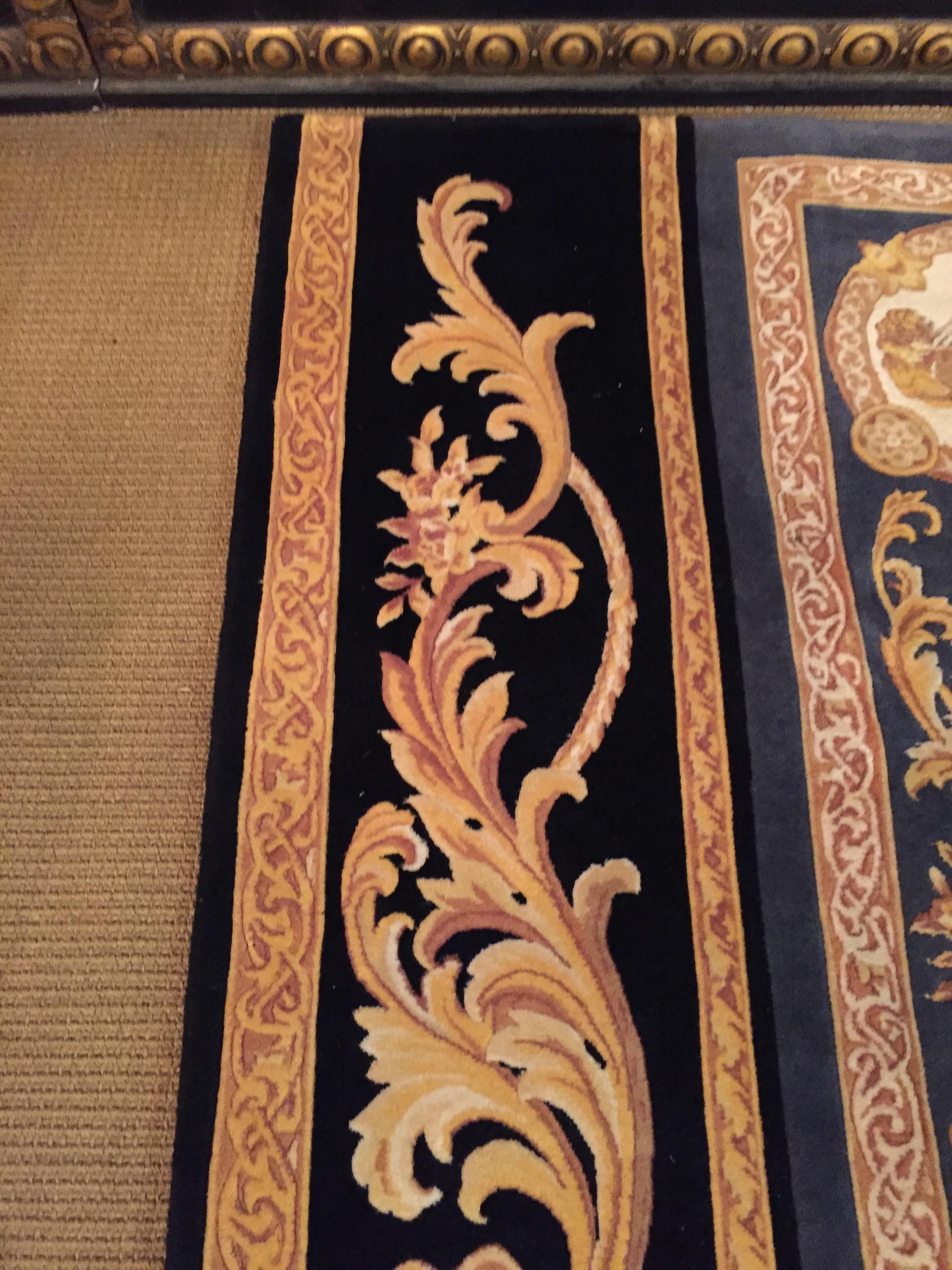 Fantastic Versace Carpet Baroque Style Gold and Black 1