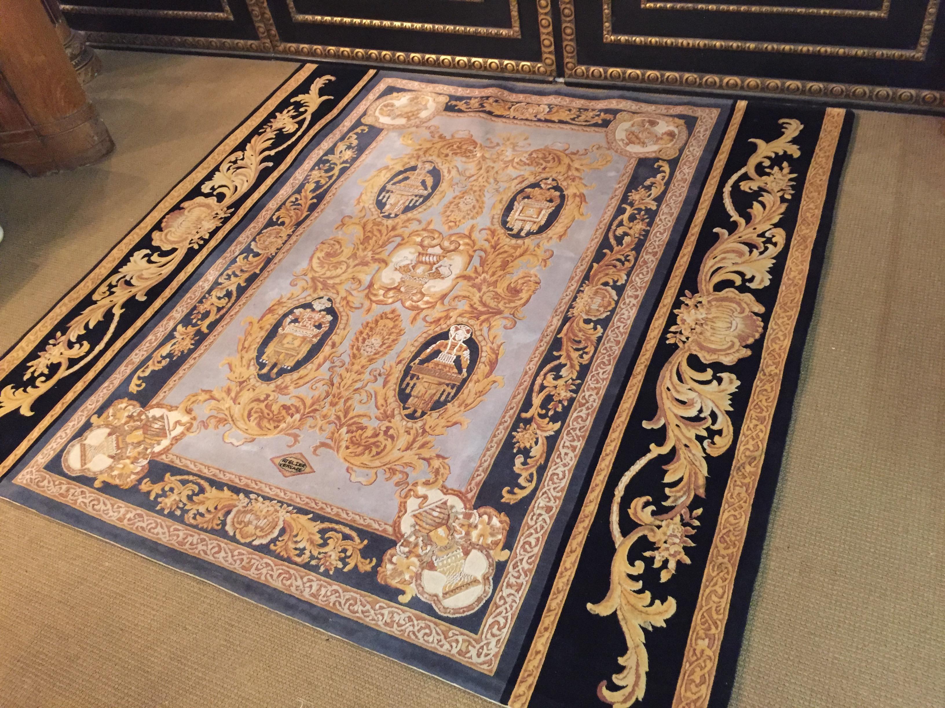 Fantastic Versace Carpet Baroque Style Gold and Black 3