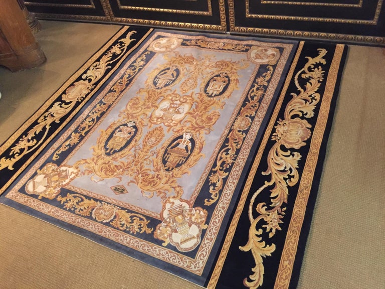 Fantastic Versace Carpet Baroque Style Gold and Black at 1stDibs gold