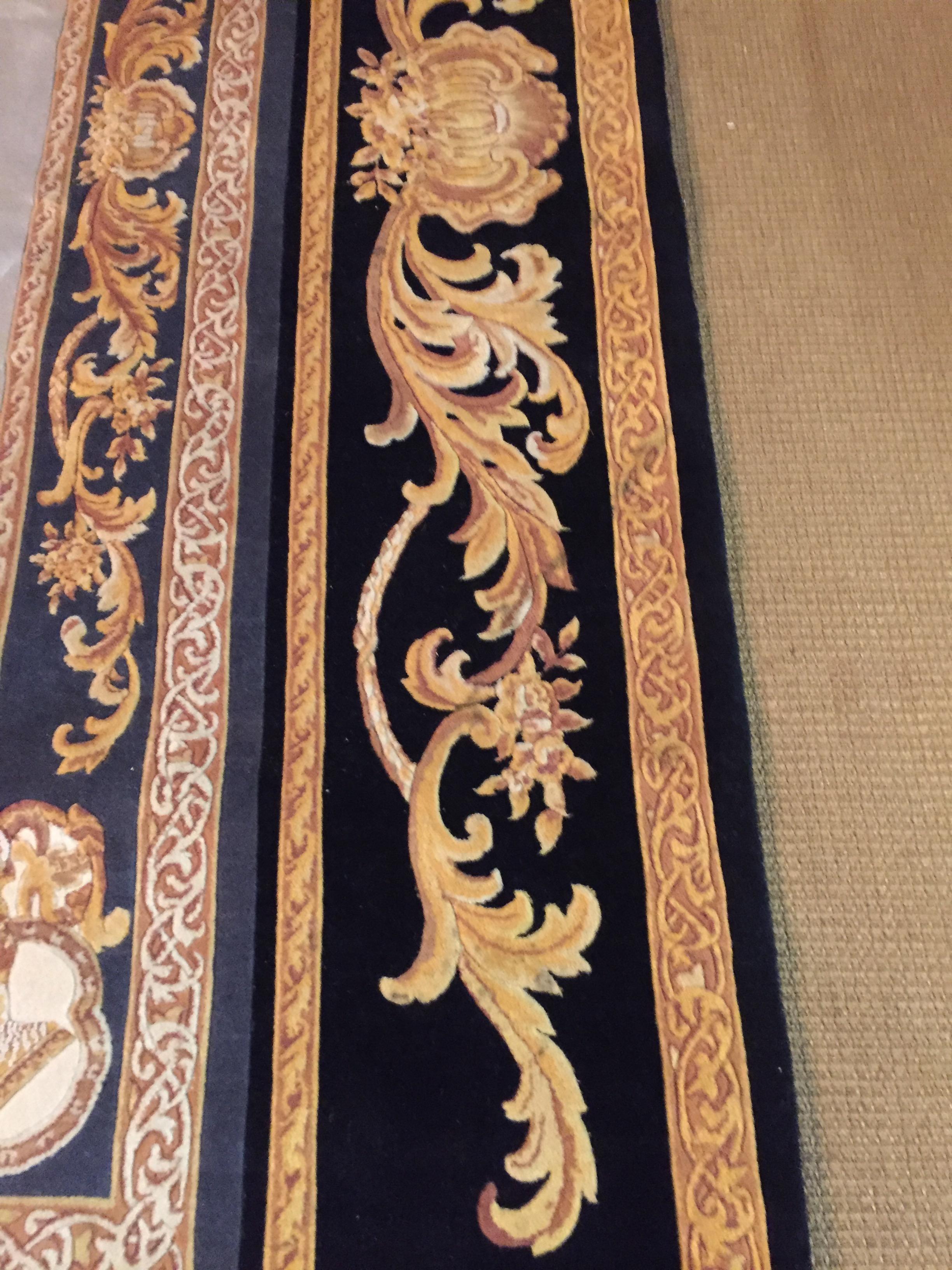 Fantastic Versace Carpet Baroque Style Gold and Black 4
