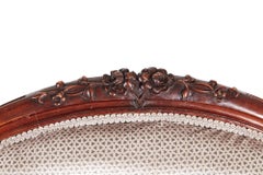 Fantastic Victorian Carved Walnut Cameo Back Settee