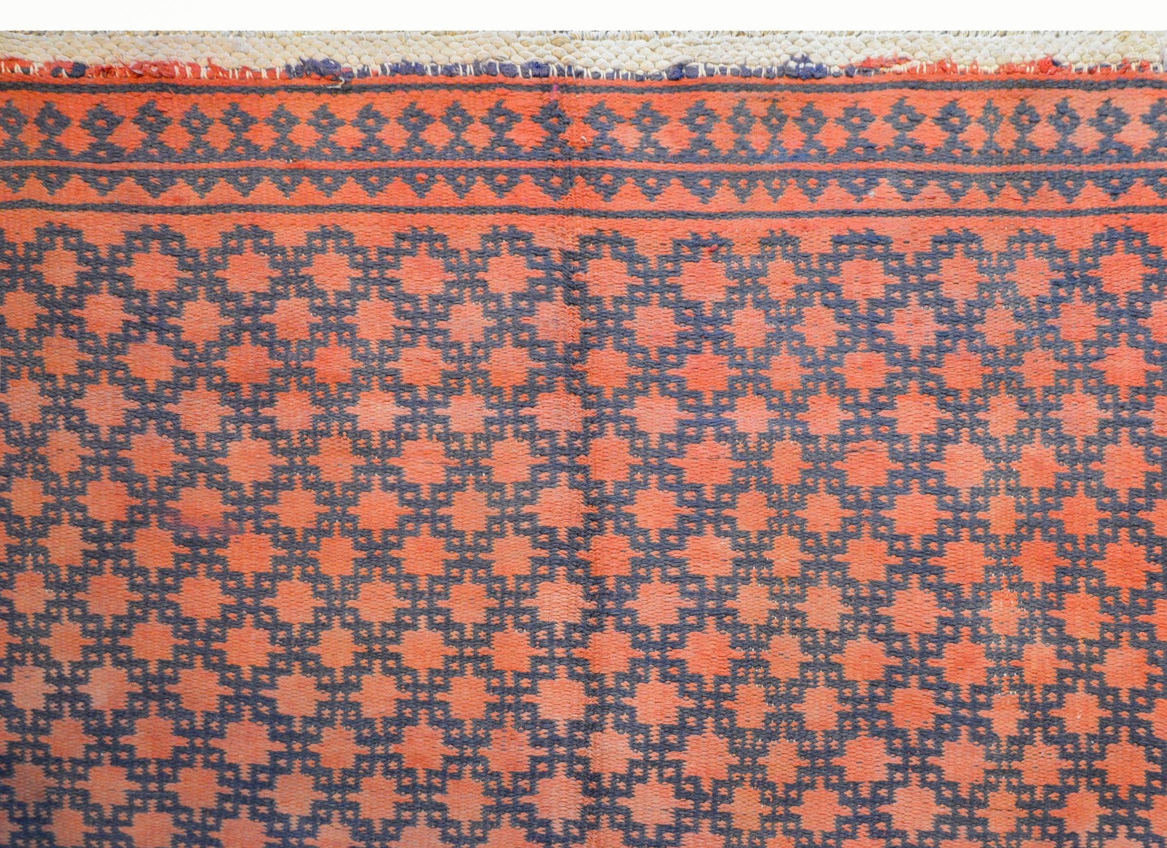 Fantastic Vintage Persian Cotton Kilim Rug For Sale 2