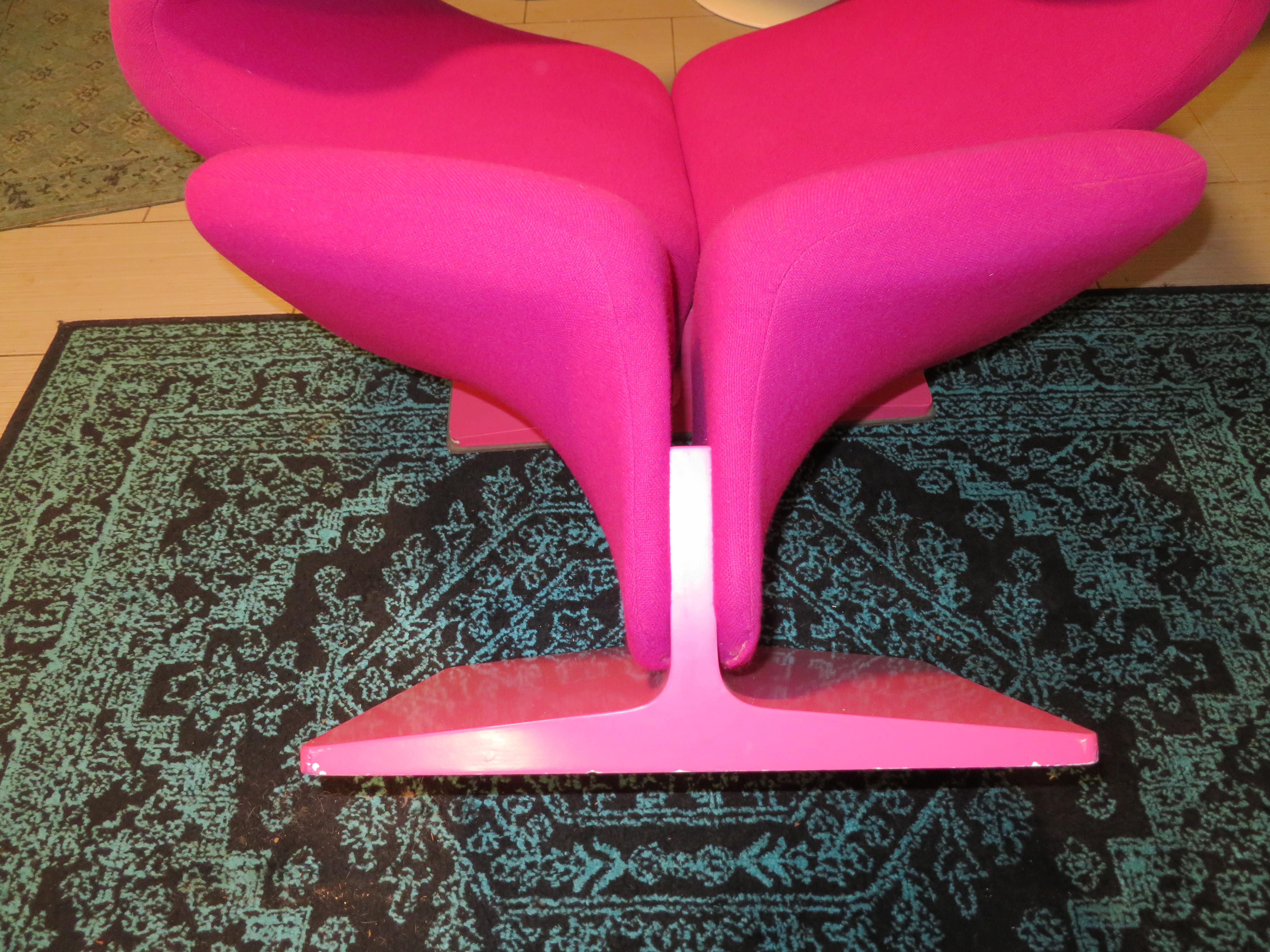 Fantastic Vintage Pierre Paulin for Artifort Ribbon Chair and Ottoman 3