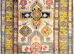 Fantastic Vintage Turkish Konya Rug