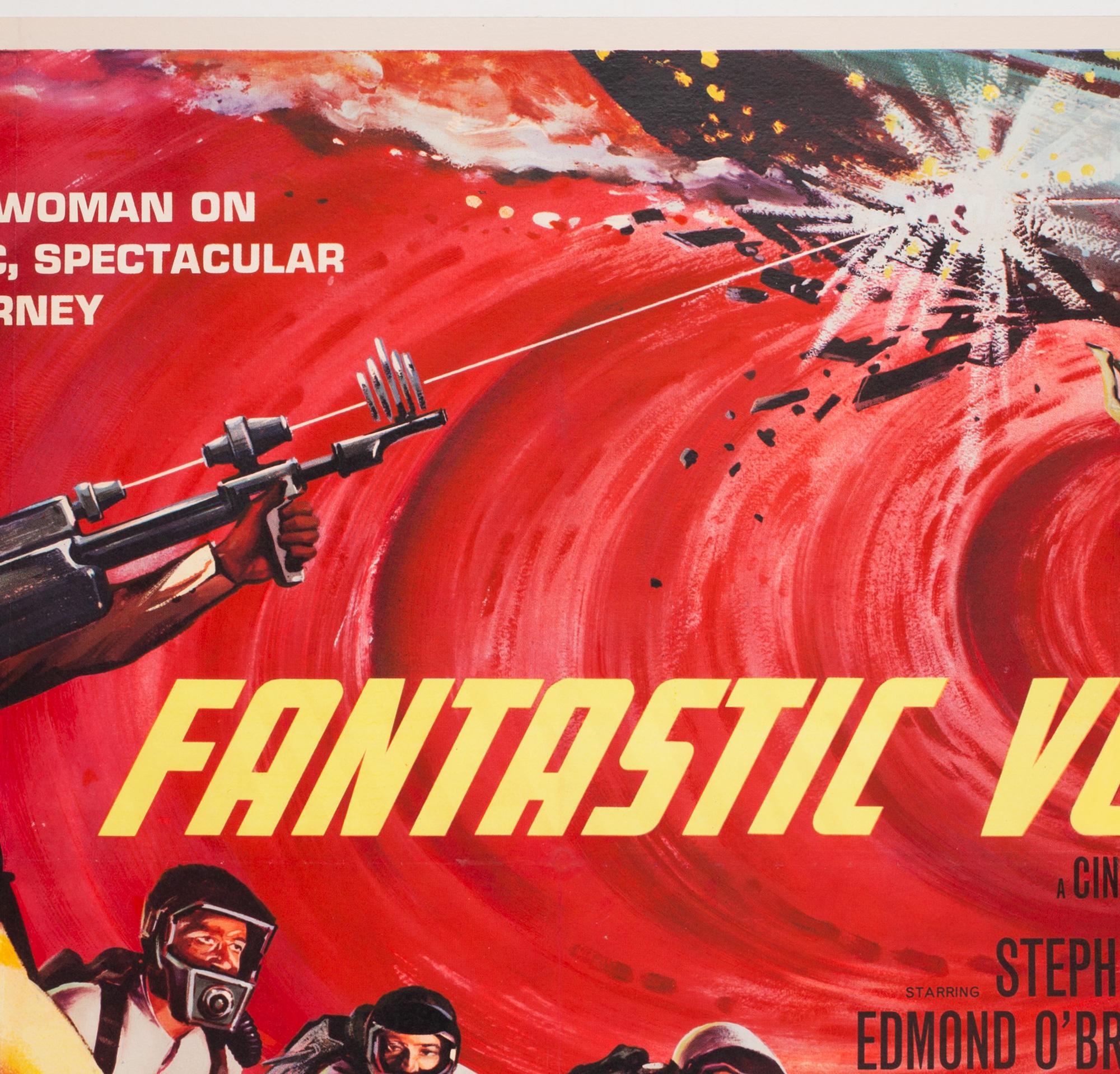 Fantastic Voyage Film, Movie Poster, 1966, Tom Beauvais, Linen Backed, Sc-fi In Excellent Condition In Bath, Somerset