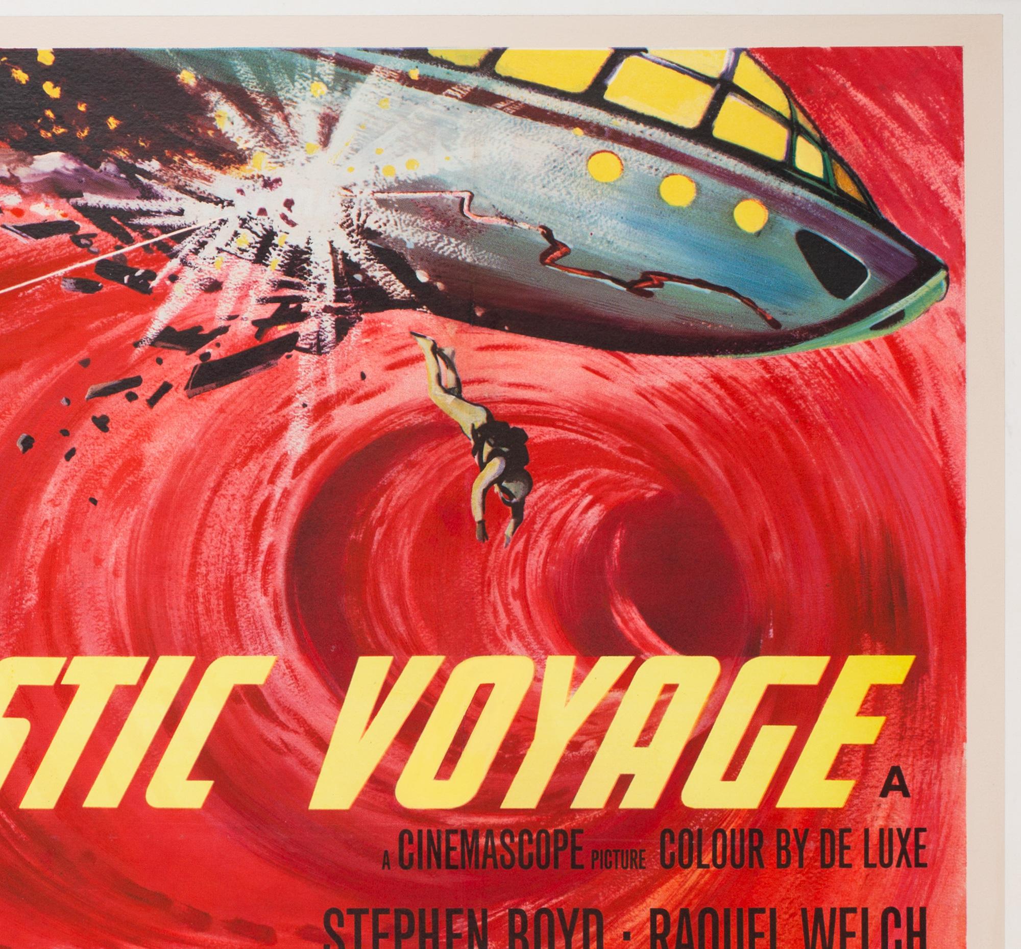 20th Century Fantastic Voyage Film, Movie Poster, 1966, Tom Beauvais, Linen Backed, Sc-fi