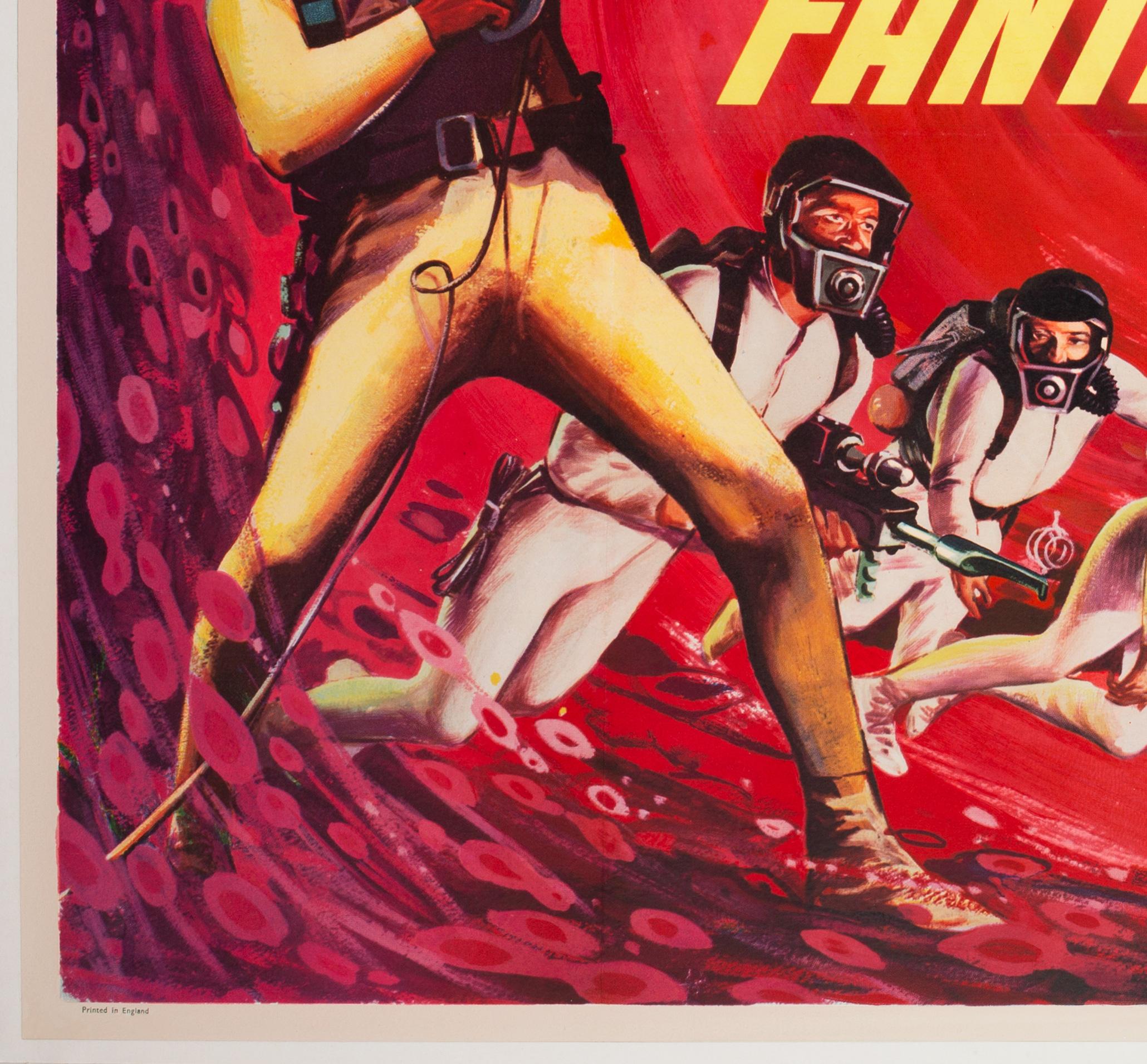 Fantastic Voyage Film, Movie Poster, 1966, Tom Beauvais, Linen Backed, Sc-fi 1