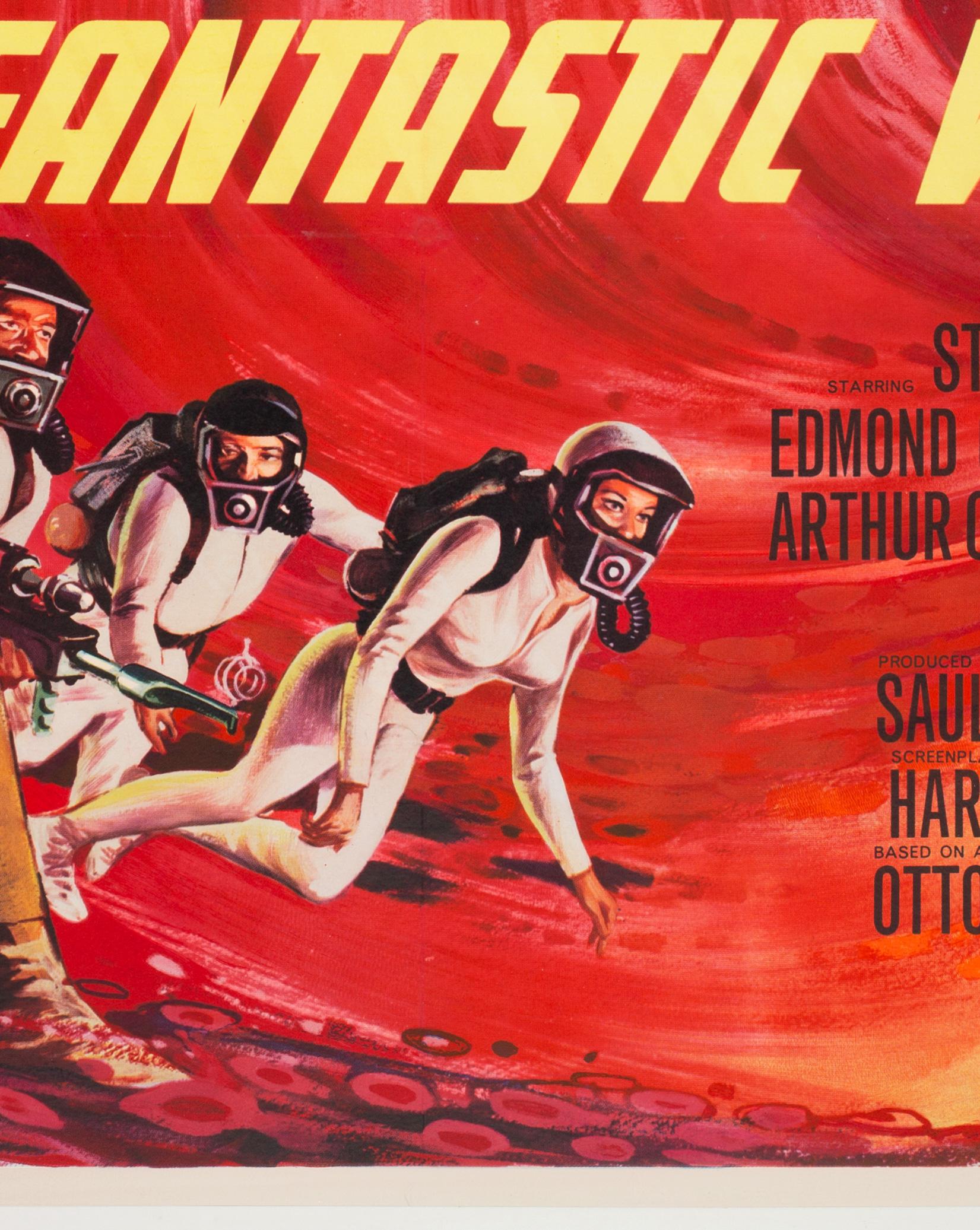 Fantastic Voyage Film, Movie Poster, 1966, Tom Beauvais, Linen Backed, Sc-fi 2