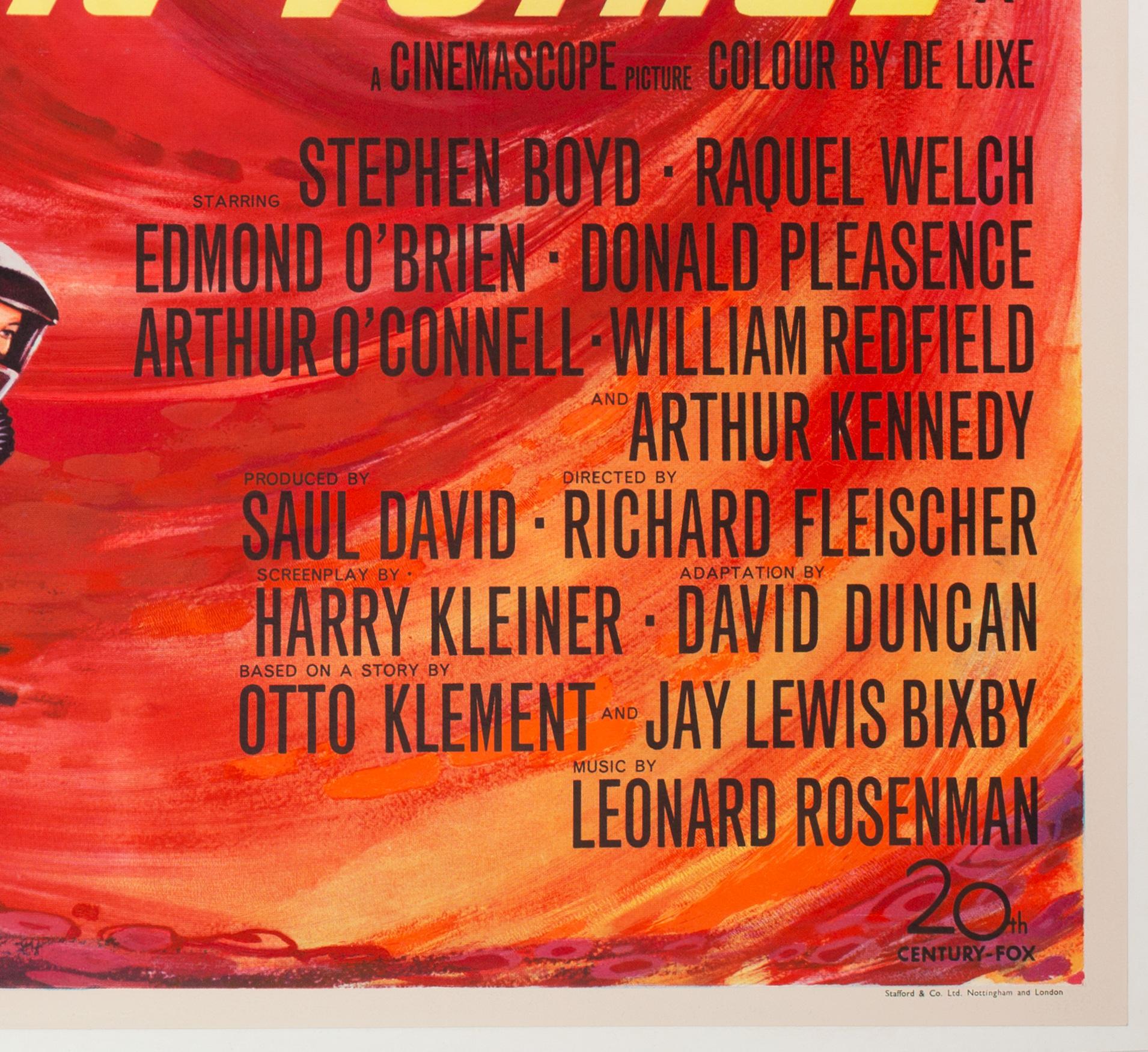 Fantastic Voyage Film, Movie Poster, 1966, Tom Beauvais, Linen Backed, Sc-fi 3