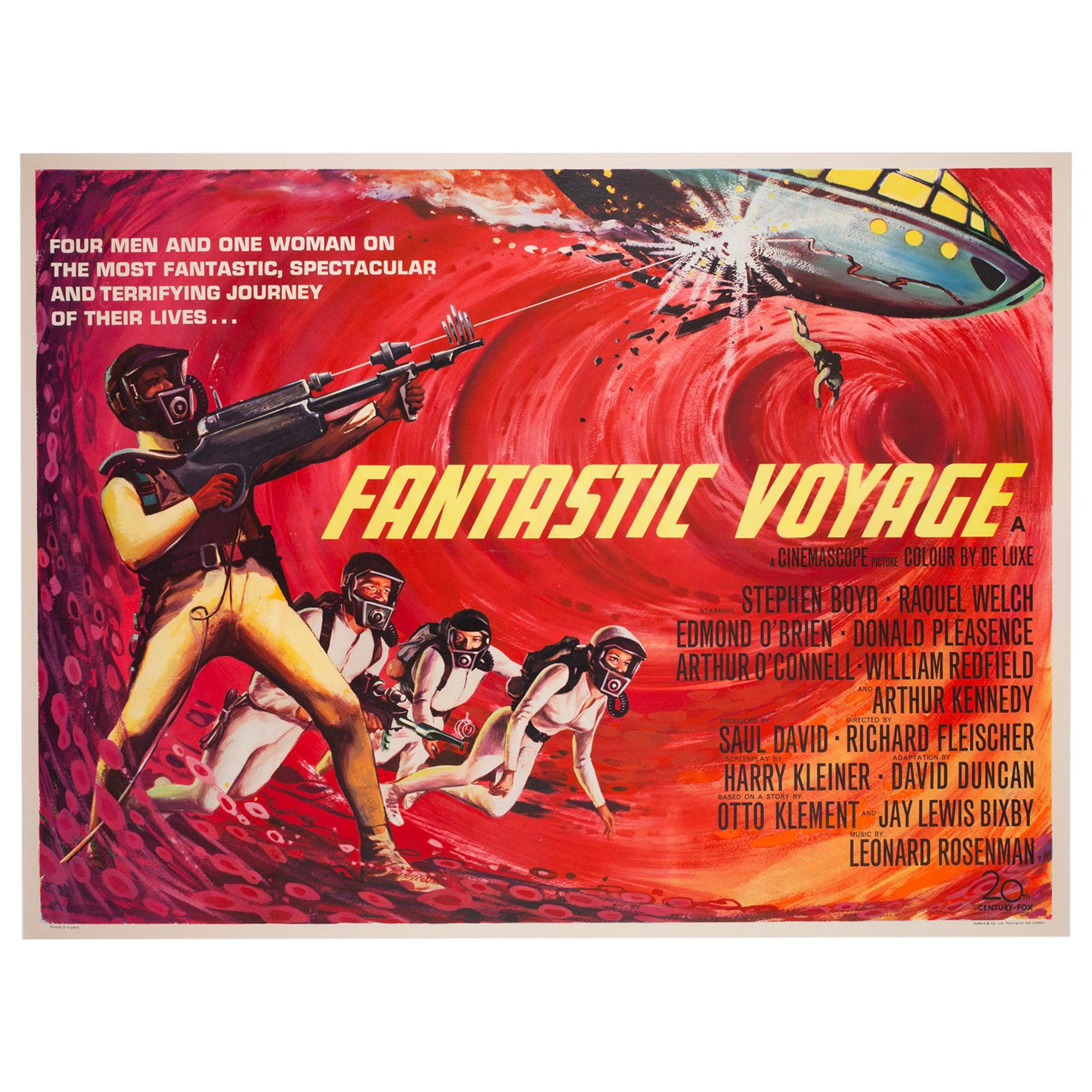 Fantastic Voyage Film, Movie Poster, 1966, Tom Beauvais, Linen Backed, Sc-fi