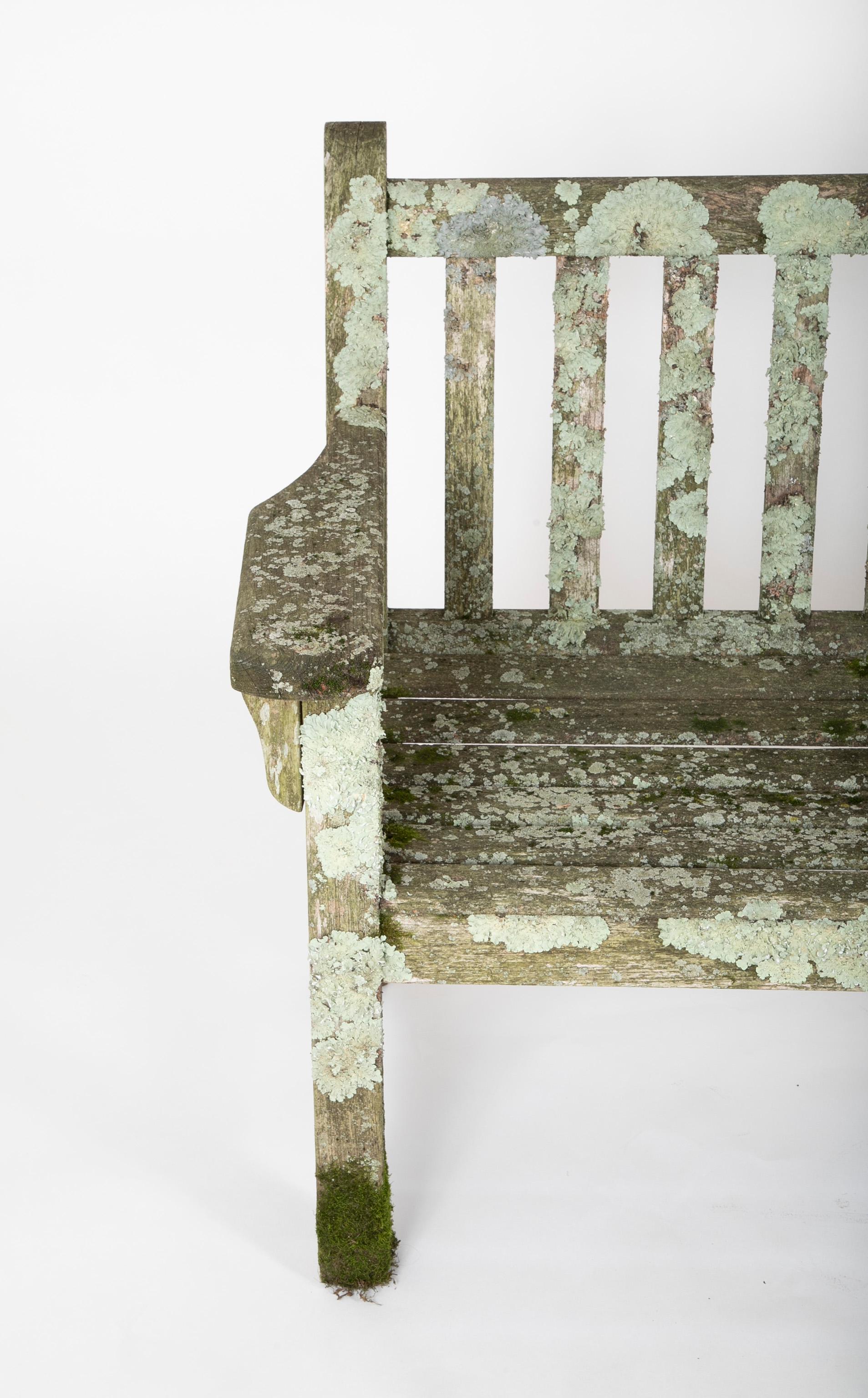 Indian Fantastic Weathered Teak Wood Bench