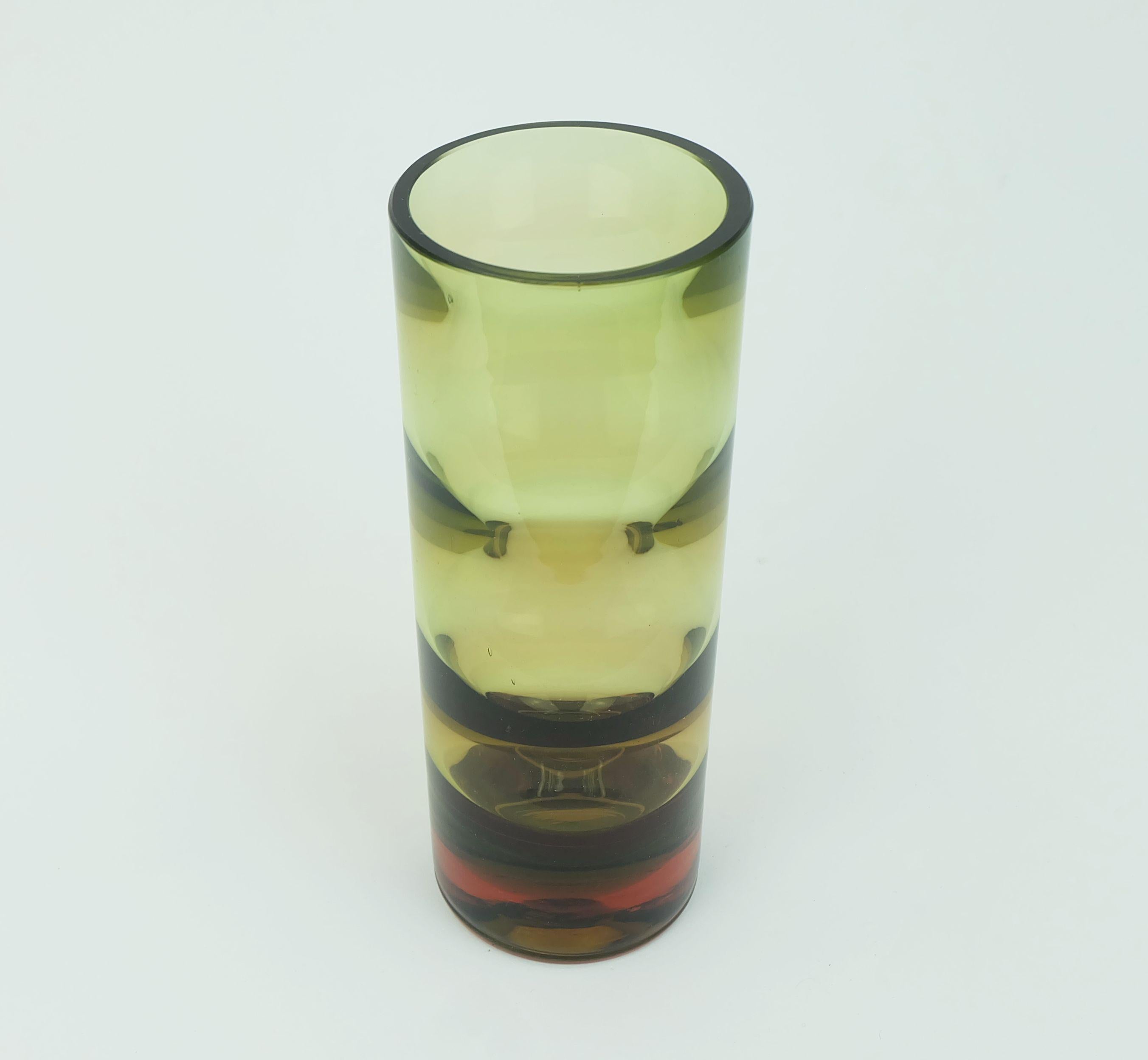 Tedesco fantastico Vaso in vetro cristallo WMF metà secolo Erich Jachmann 1960 in vendita