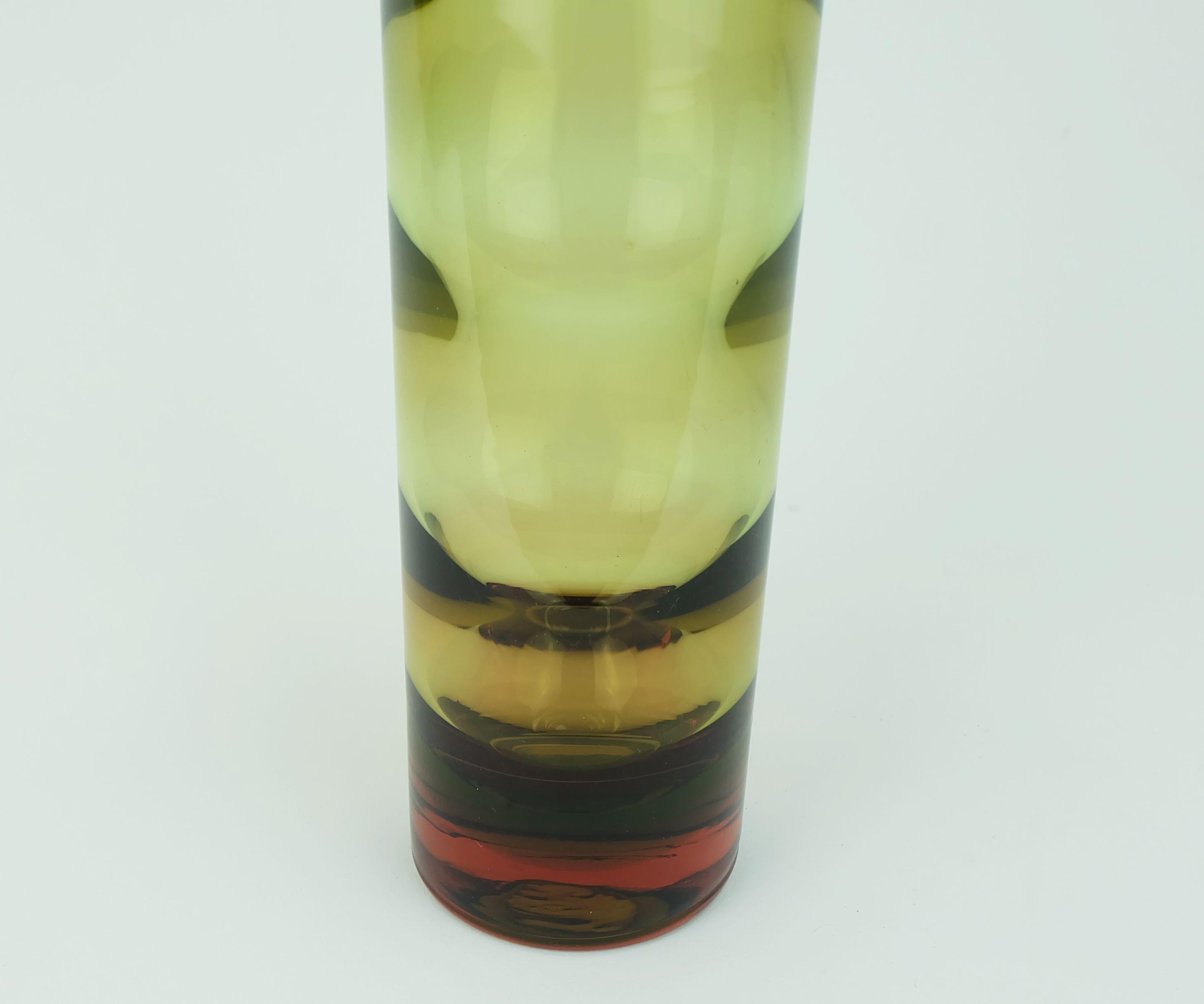 fantastico Vaso in vetro cristallo WMF metà secolo Erich Jachmann 1960 in vendita 1