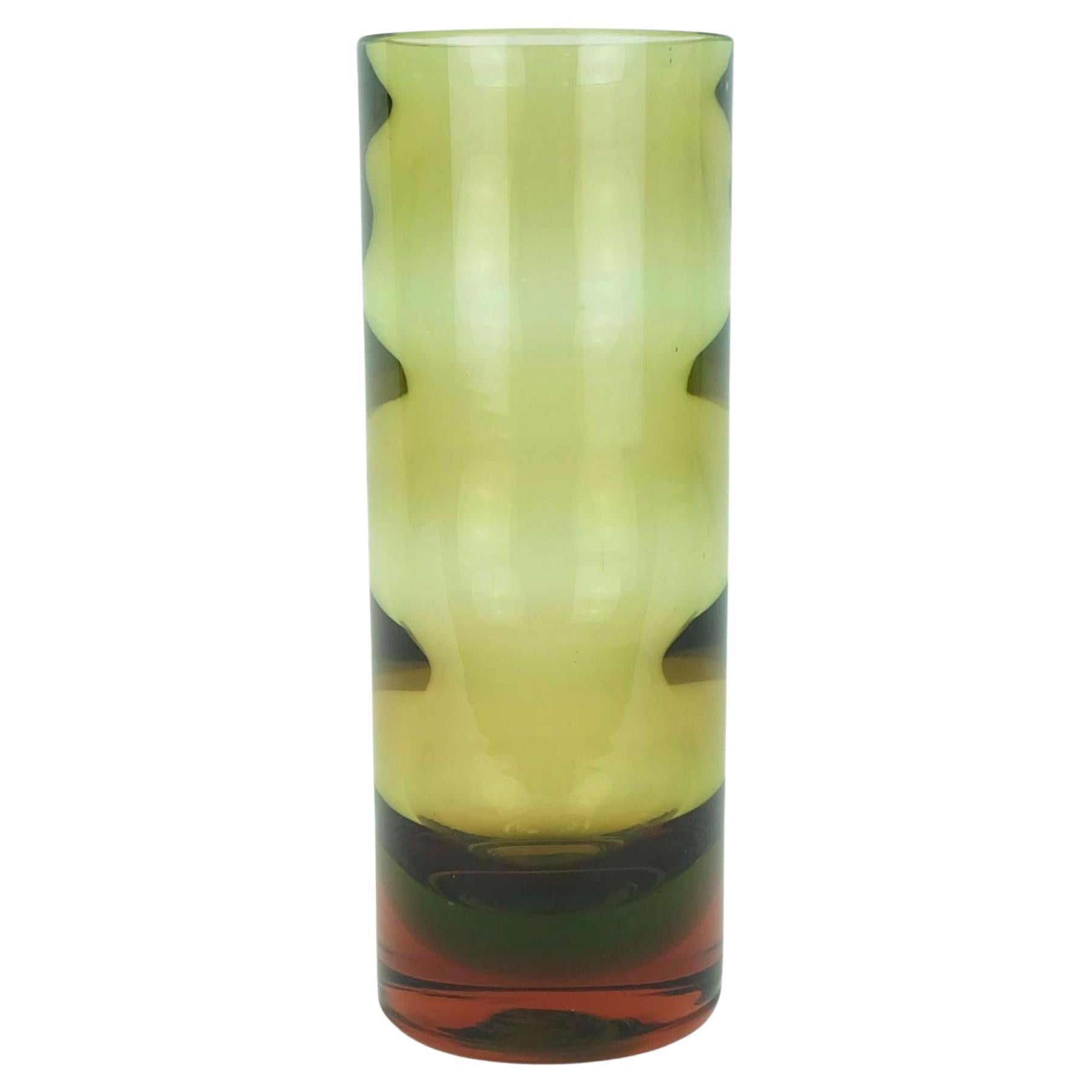 fantastico Vaso in vetro cristallo WMF metà secolo Erich Jachmann 1960