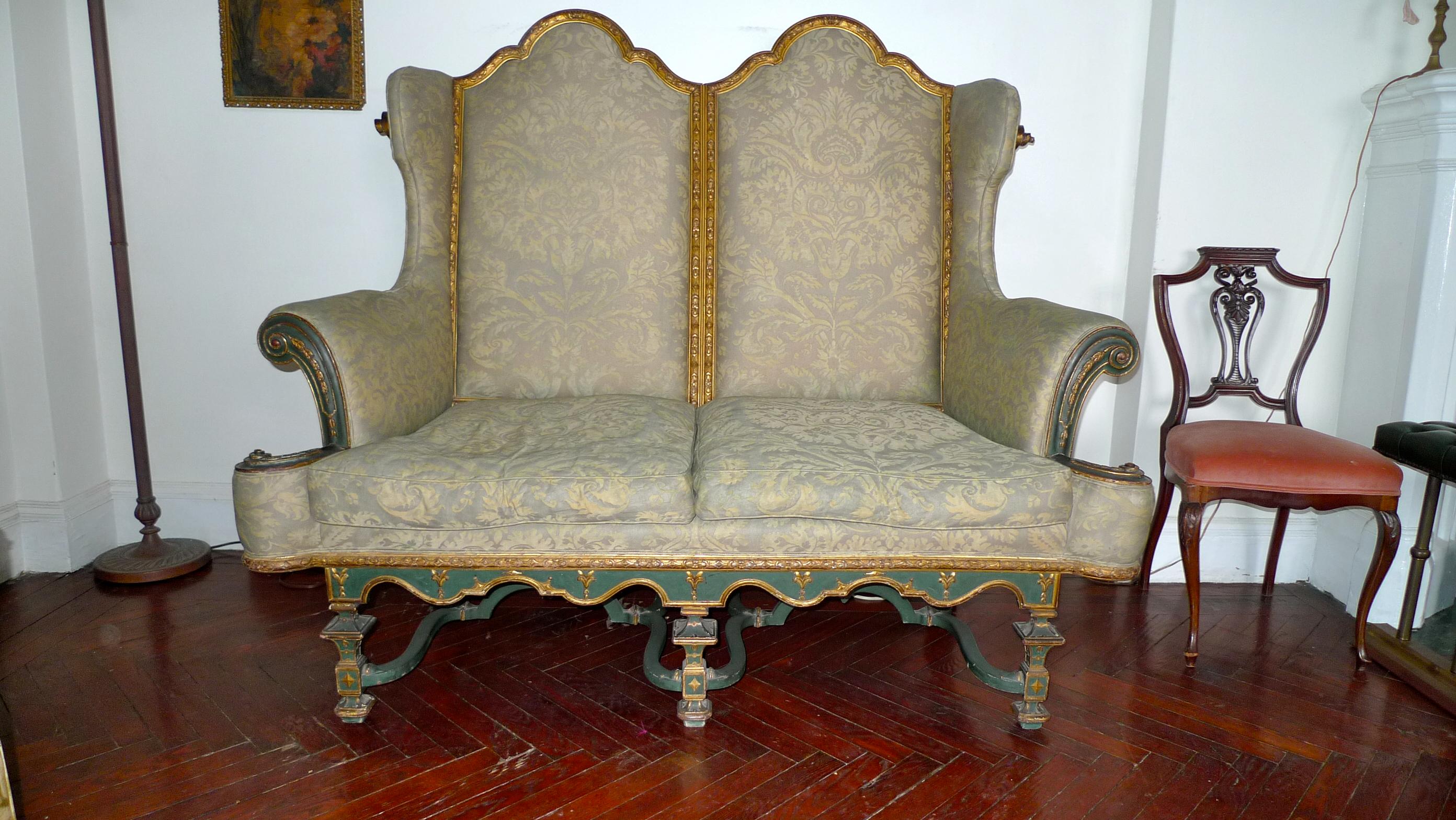 Duke of Leeds Fortuny Gothic Settee For Sale 6