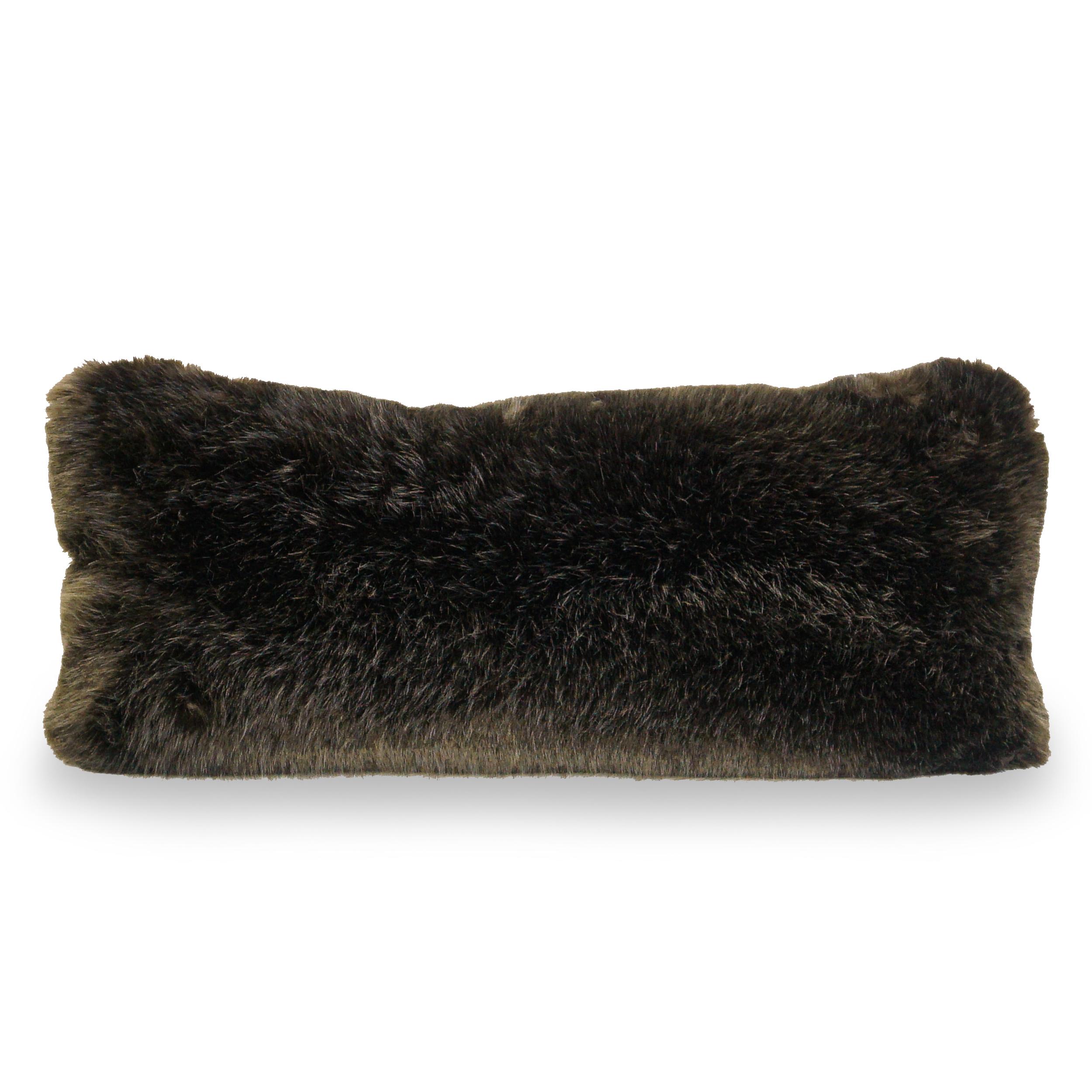 Fantastical Leopard Unicorn Lumbar Pillows with Faux Fur For Sale 5