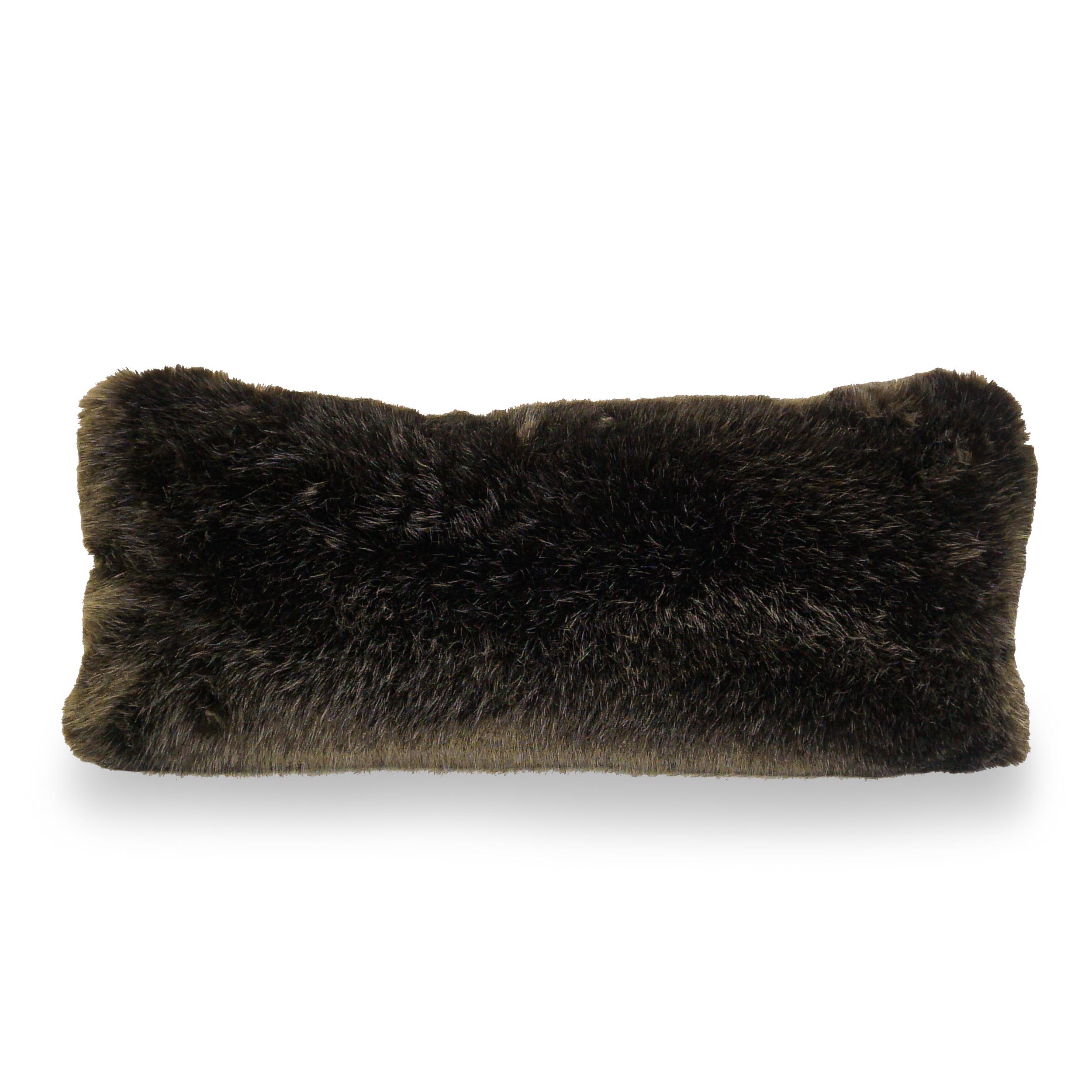 Fantastical Leopard Unicorn Lumbar Pillows with Faux Fur For Sale 6