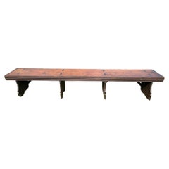Fantastically Long Country Pine Gathering Bench