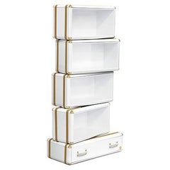 Fantasy Air Bookcase in Glossy White Lacquer Finish by Circu Magical Furniture