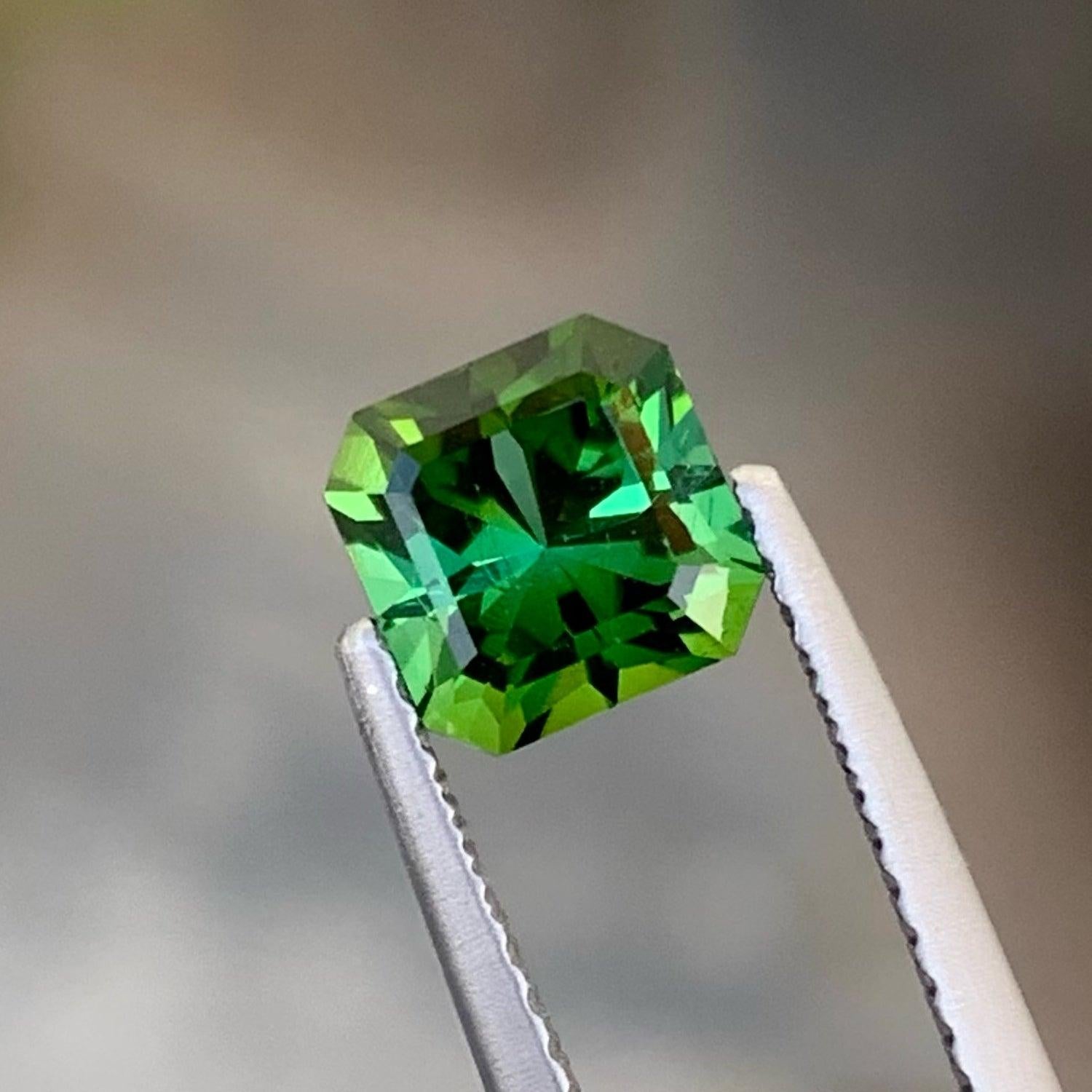 Fantasy Bluish Green Tourmaline Gemstone 1.40 CTS Afghan Tourmaline For Jewelry In New Condition For Sale In Bangkok, TH