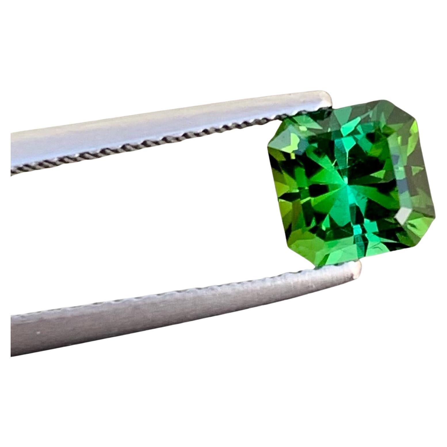 Fantasy Bluish Green Tourmaline Gemstone 1.40 CTS Afghan Tourmaline For Jewelry For Sale