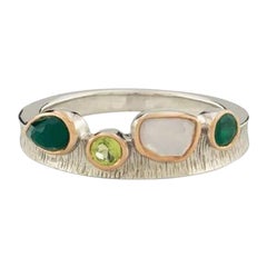 Fantasy Cocktail Ring in White Rhodium & Rose Gold