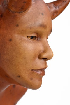 Figura di busto femminile fantasy originale di Daniel Painter, gesso e fibra di vetro