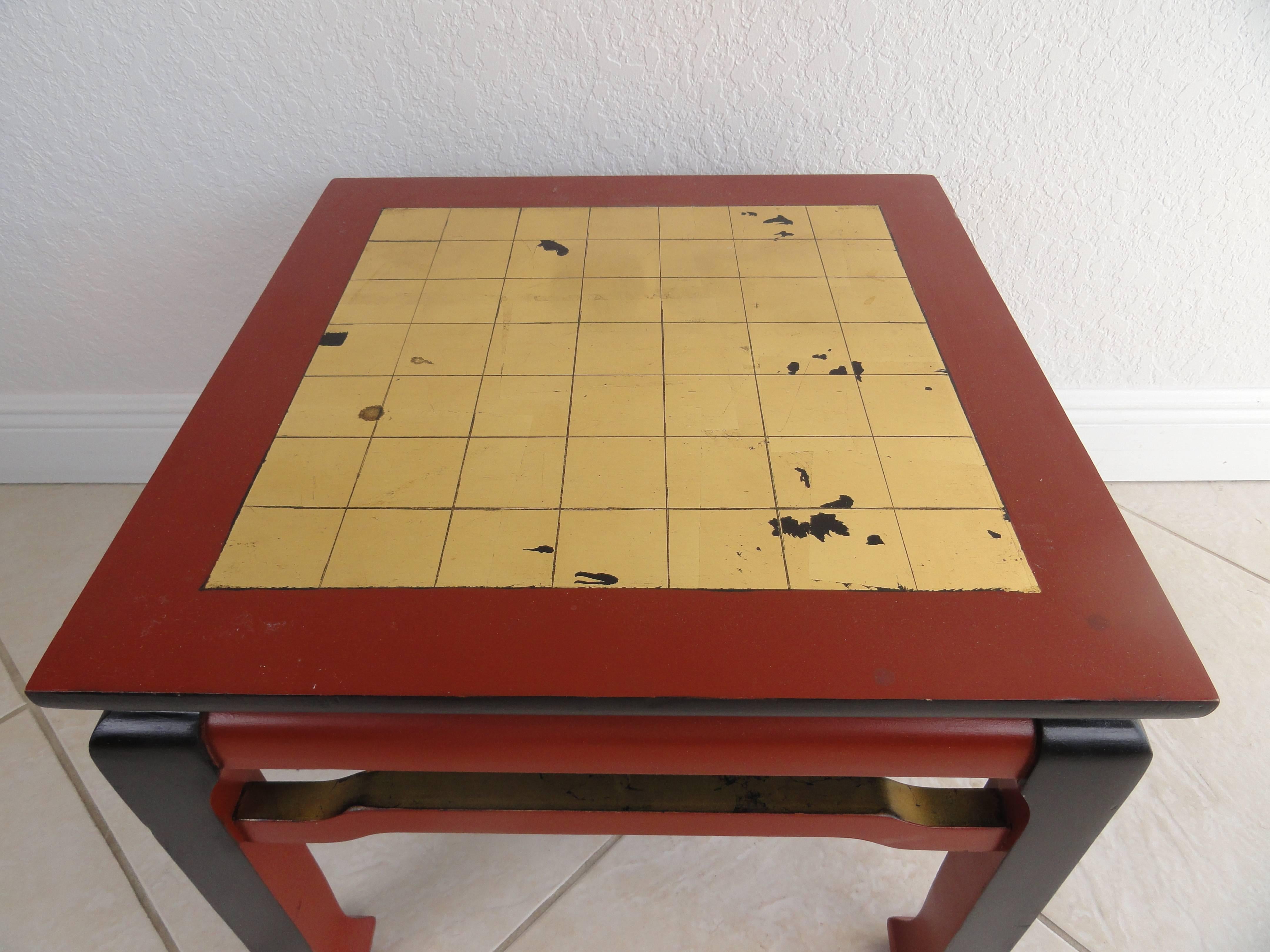 20th Century Fantasy Painted Ming-Style Table For Sale