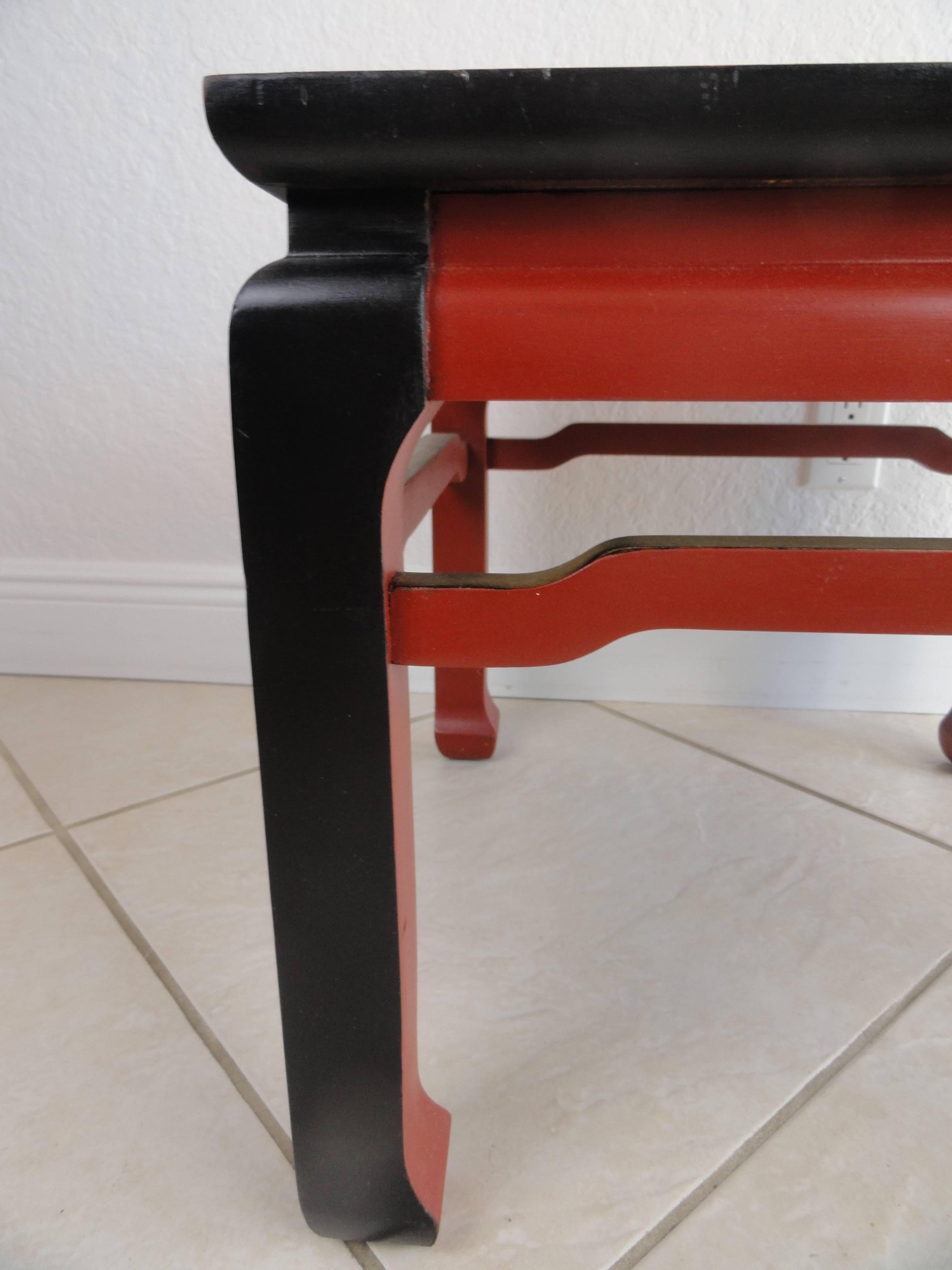 Fantasy Painted Ming-Style Table For Sale 1