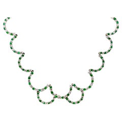 Fantasy Style 14k White Gold Necklace