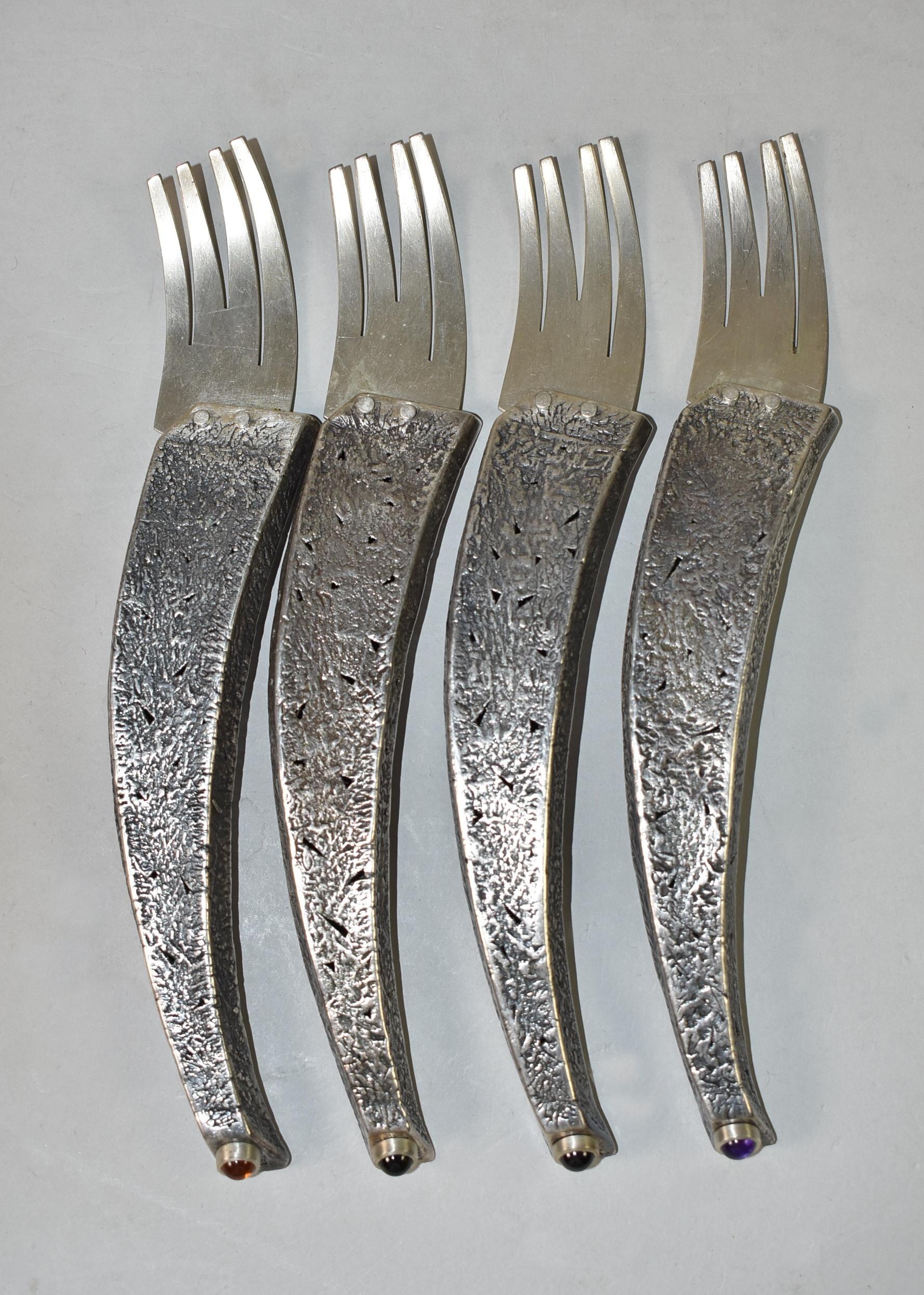 Posate in argento sterling Fantasy Style Lucci, 14 pezzi, 44 once. In condizioni buone in vendita a Toledo, OH