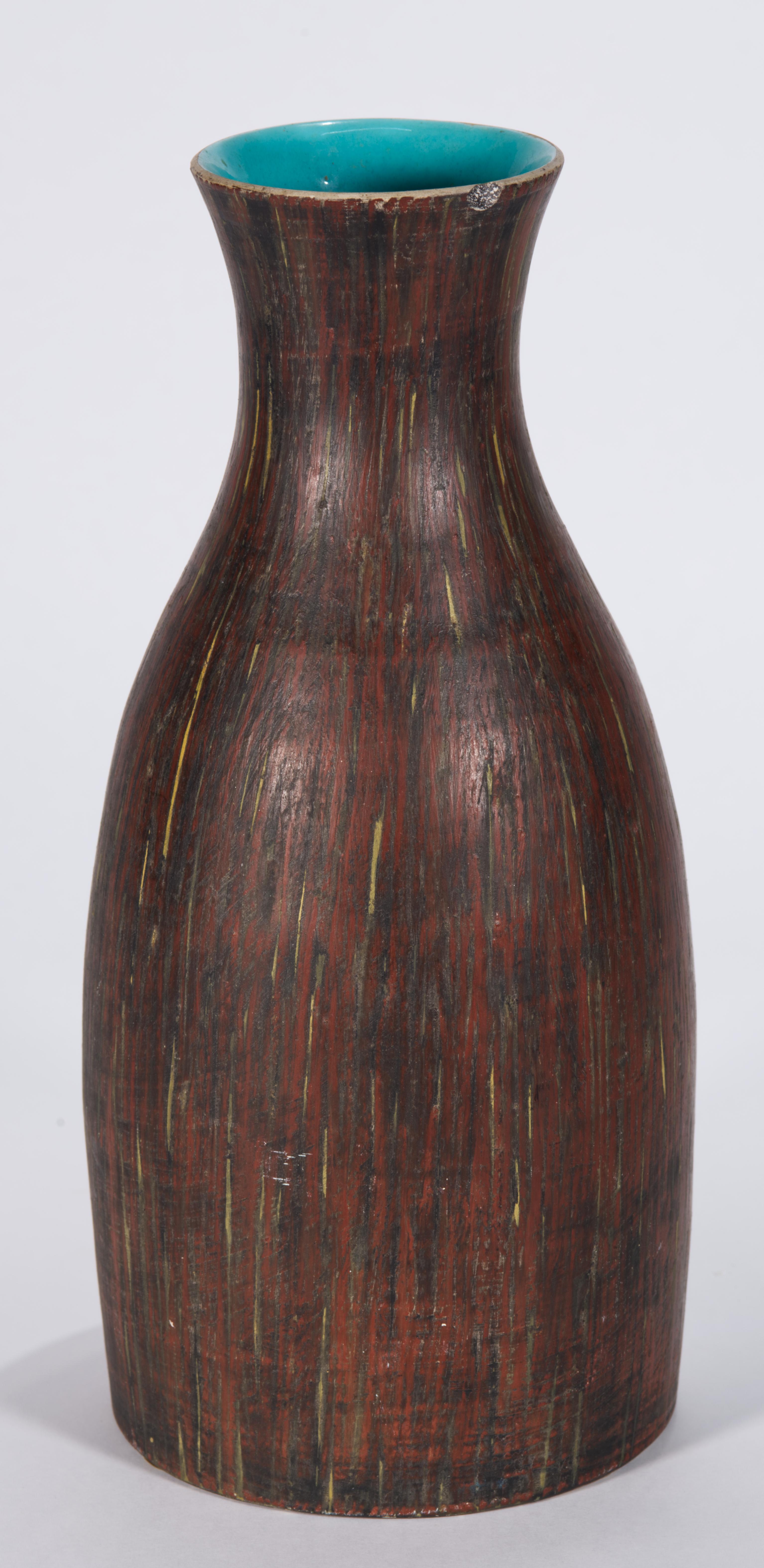 Fantoni für Raymor Vase, Mädchen & Hund, Italien Mid Century Modern (Italienisch) im Angebot