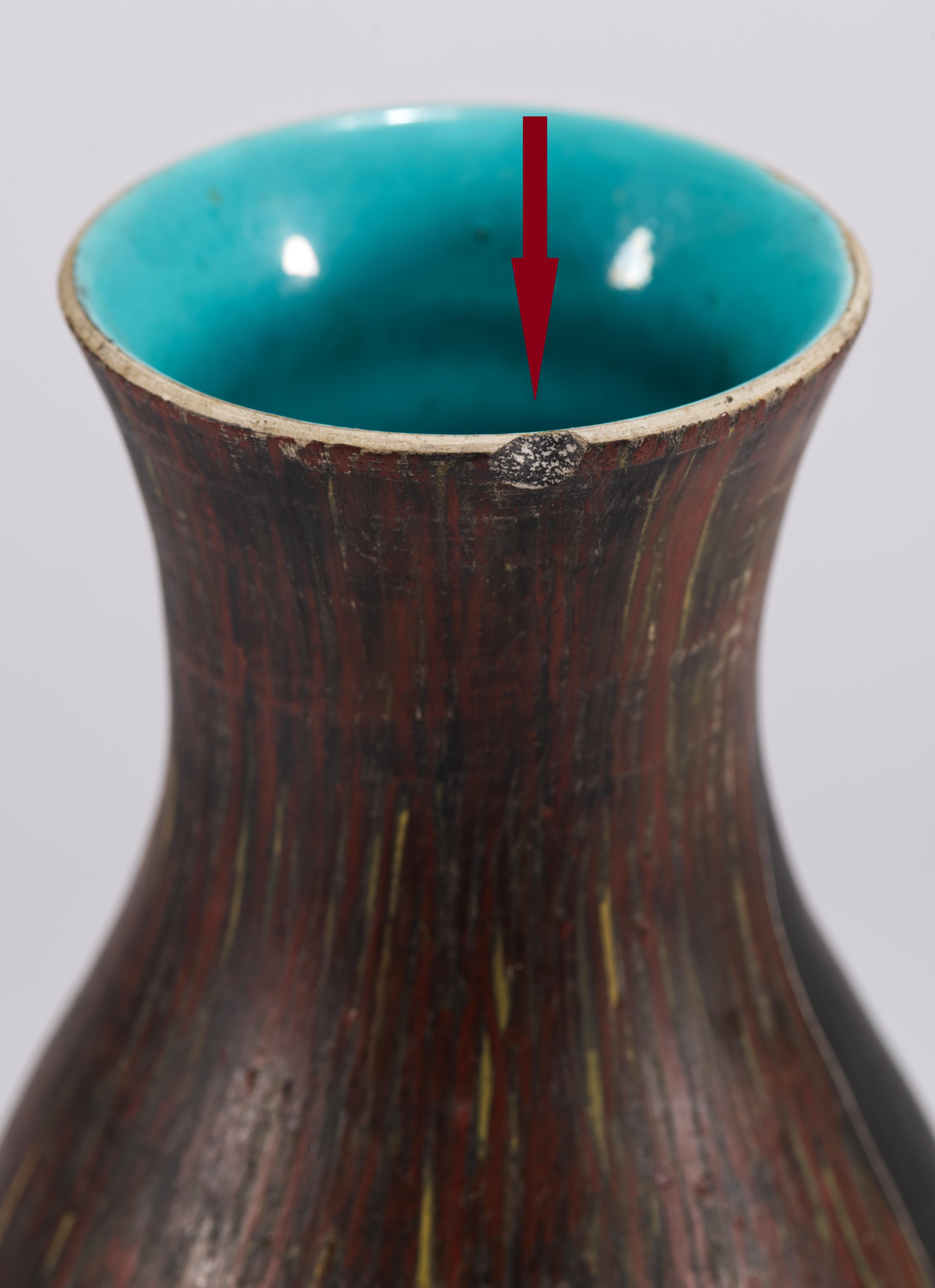 Fantoni für Raymor Vase, Mädchen & Hund, Italien Mid Century Modern im Angebot 1