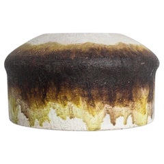 Fantoni for Raymor Vase with Graduated Color Drip Glaze Design