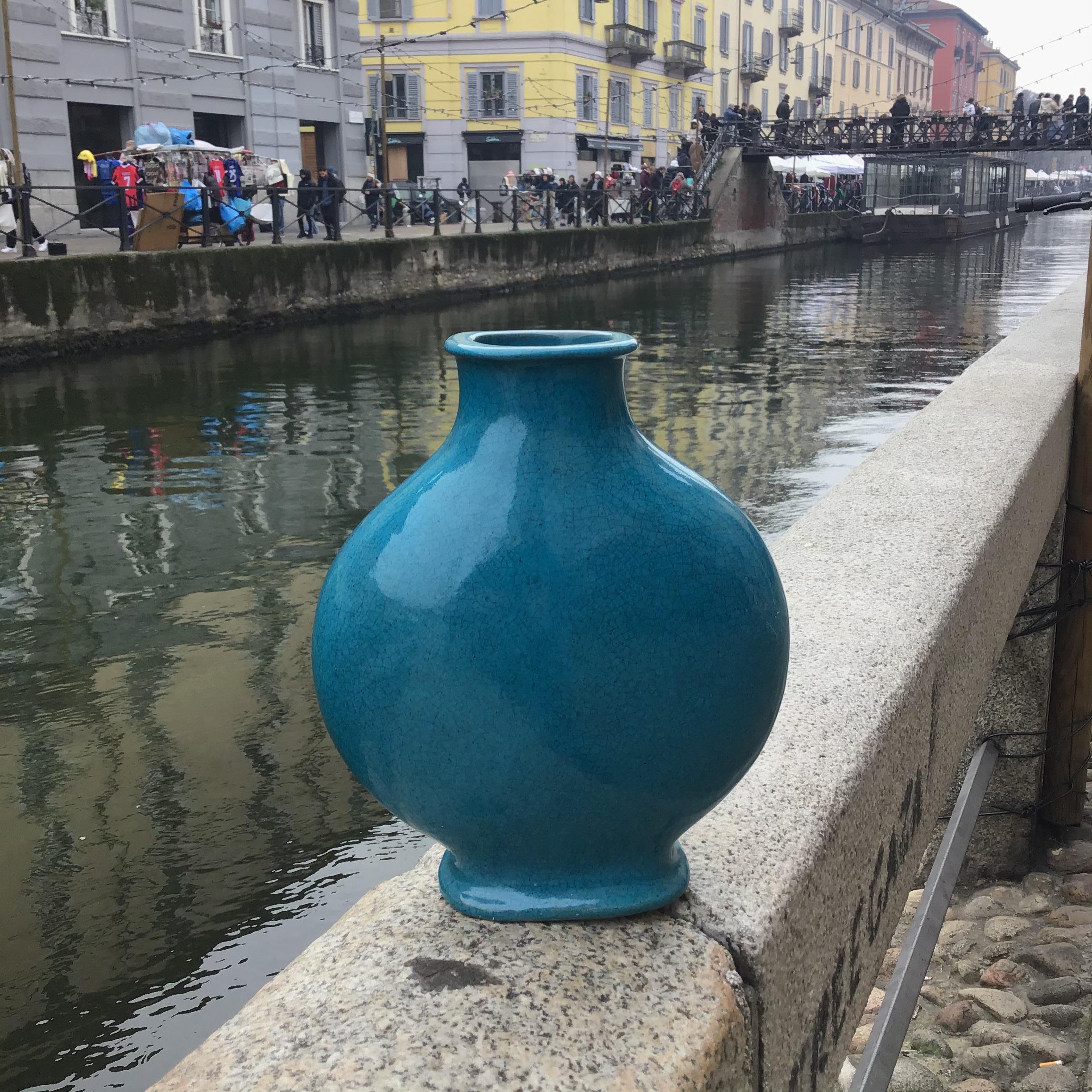 Other Fantoni Marcello Vase Ceramic 1950 Firenze, Italy For Sale