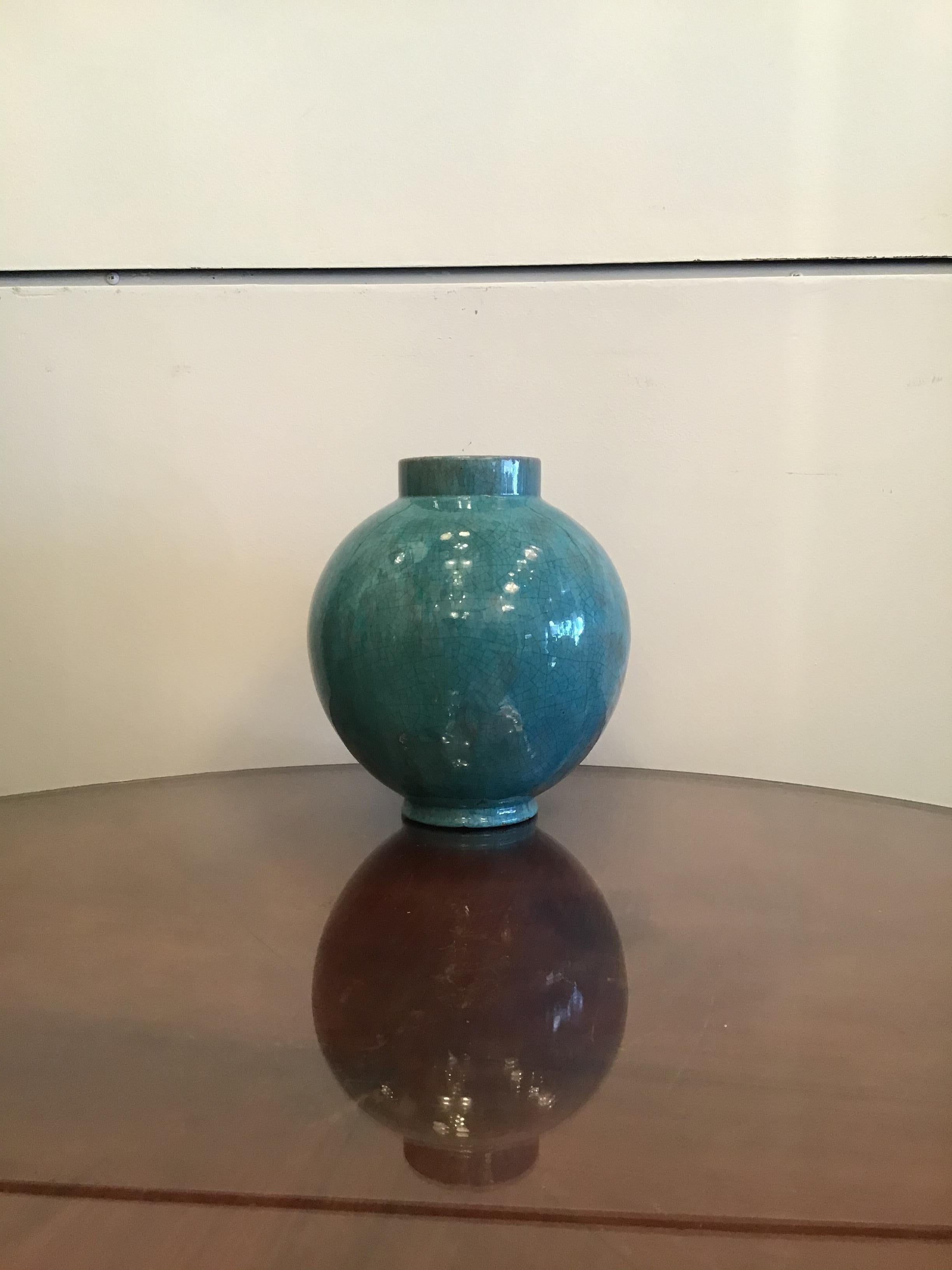 Murano Glass Fantoni Marcello Vase Ceramic 1950 Firenze, Italy