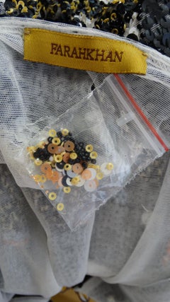 Farah Khan Butterfly Graphic Sequined Cape