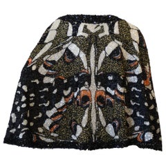 Farah Khan Butterfly Graphic Sequined Cape