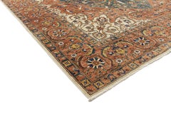 Farahan Hand Knotted Area Rug in Carmine New Zealand Wool