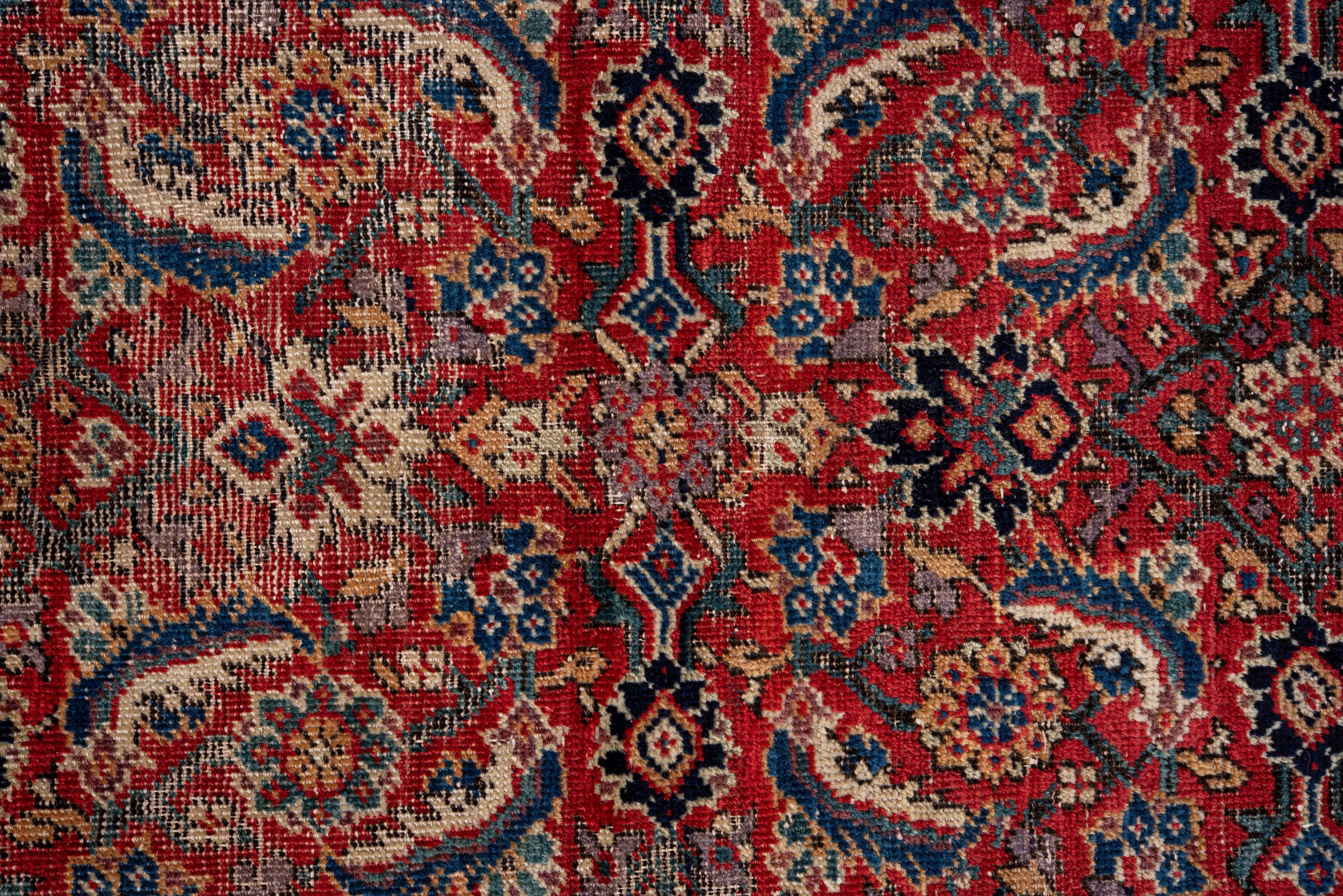 Farahan Teppich Allover Paisley und Rosette Floral Muster (Wolle) im Angebot