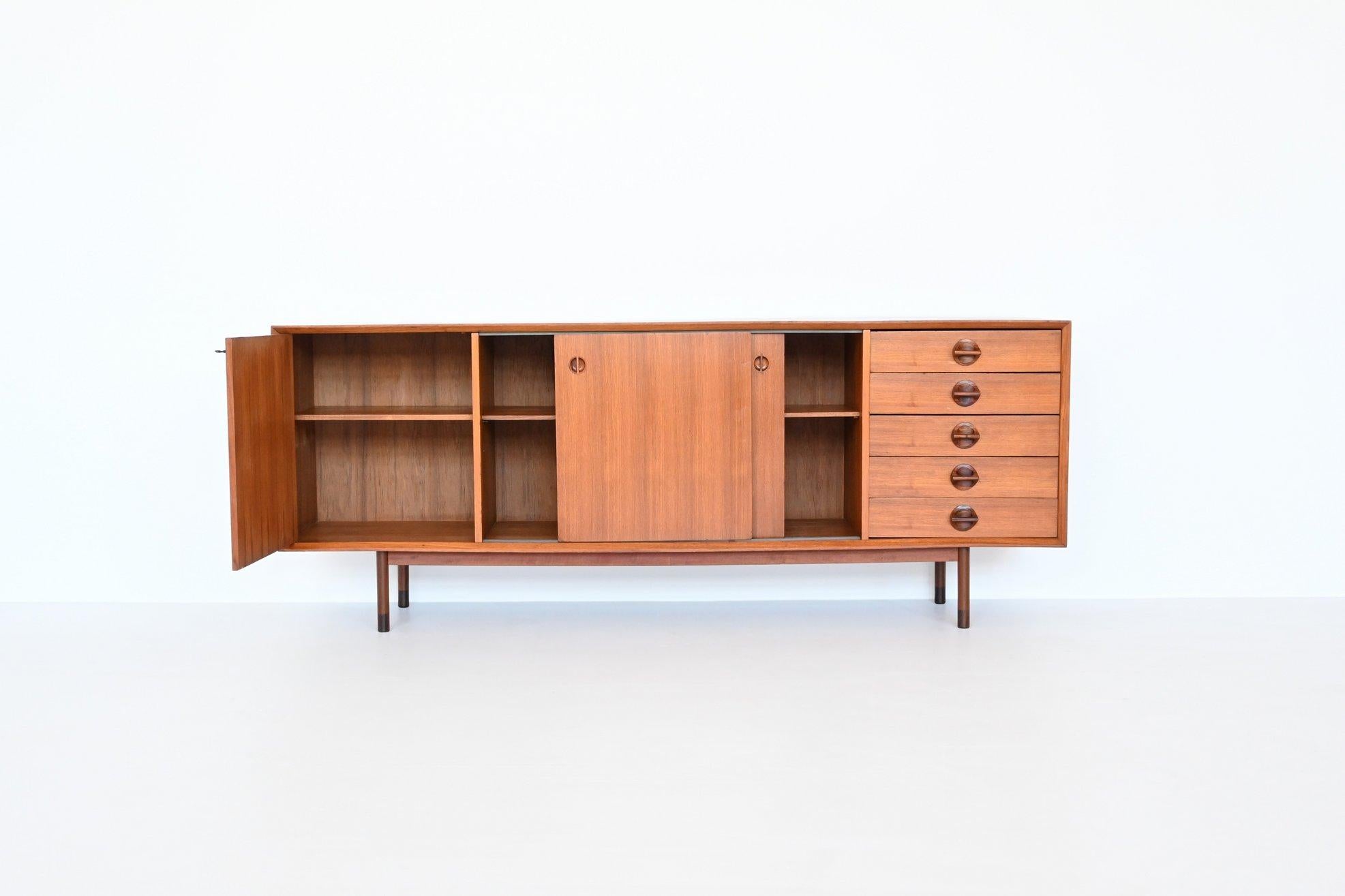 Faram Sideboard Model Monika Teak Wood Italy 1960 8