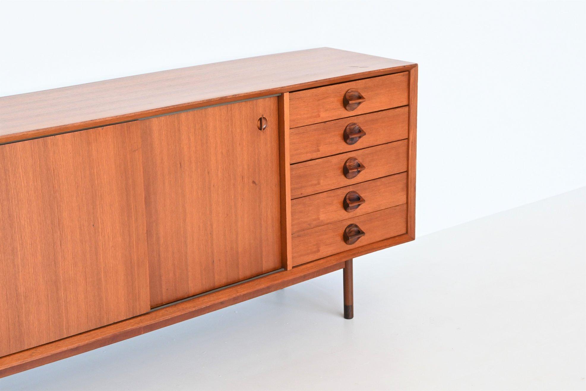 Mid-20th Century Faram Sideboard Model Monika Teak Wood Italy 1960