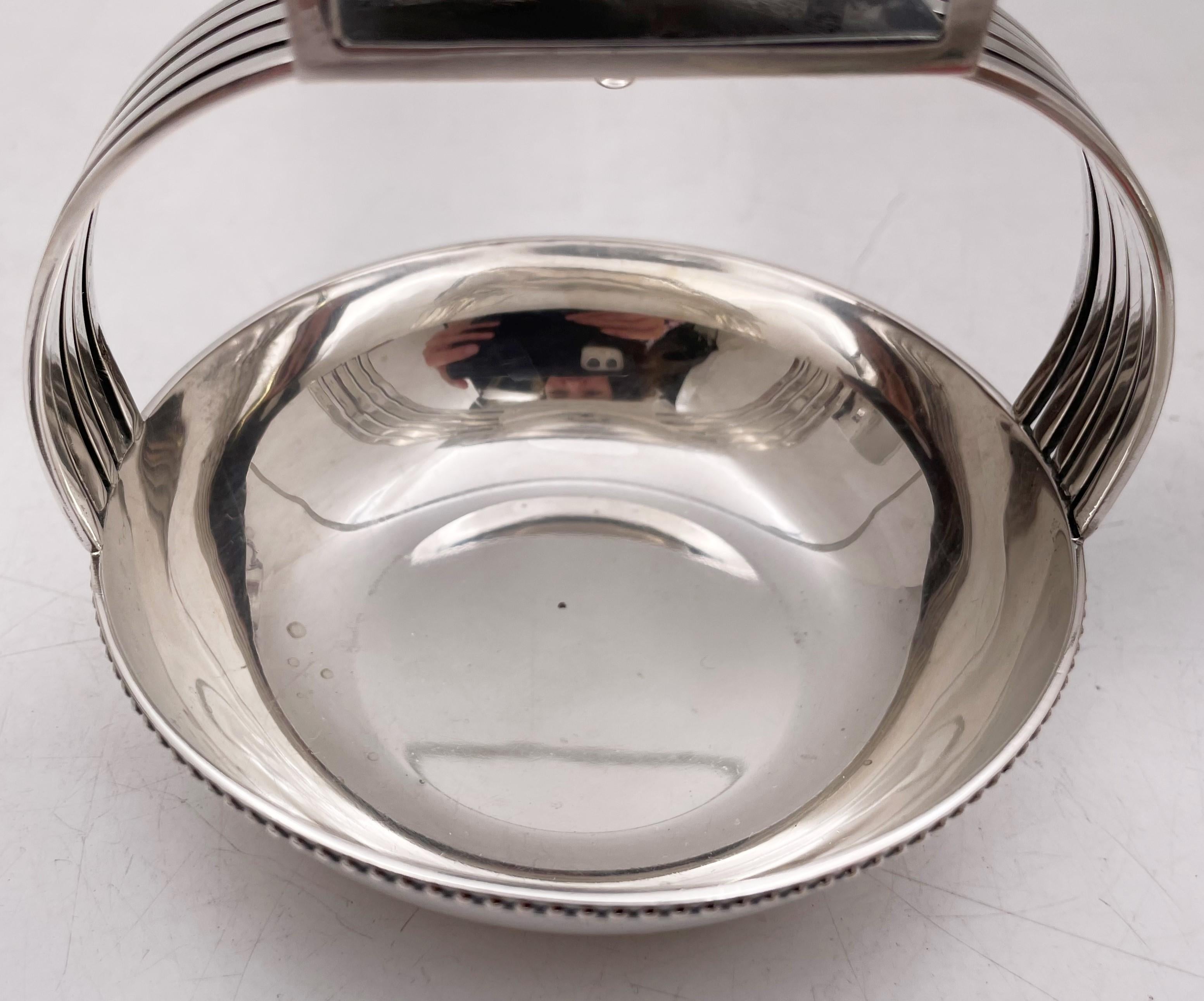 Faraone Italian Silver Ashtray and Matchbox in Mid-Century Modern Style In Good Condition For Sale In New York, NY