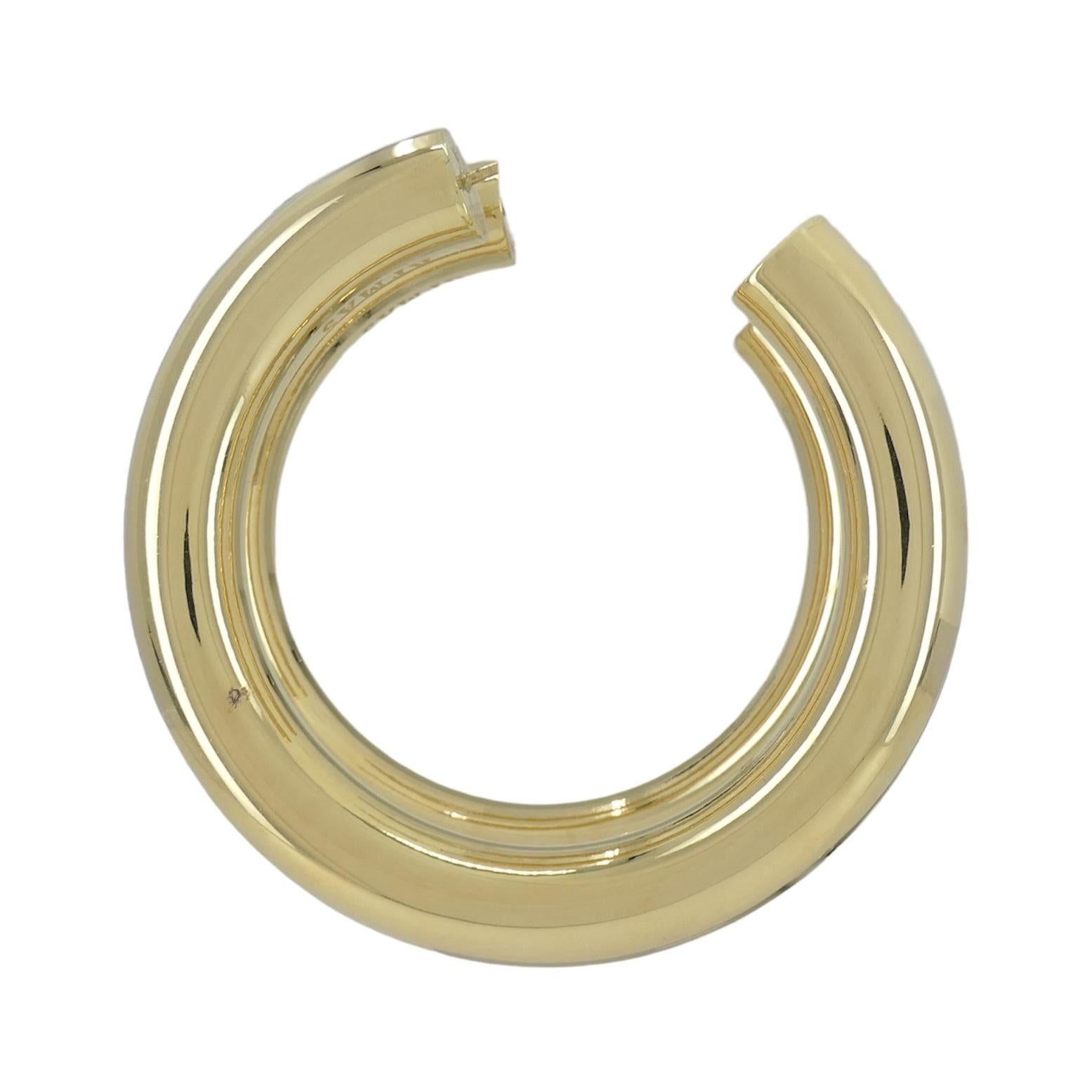 Faraone Mennella 18k Gold Barbella Hoops For Sale 1