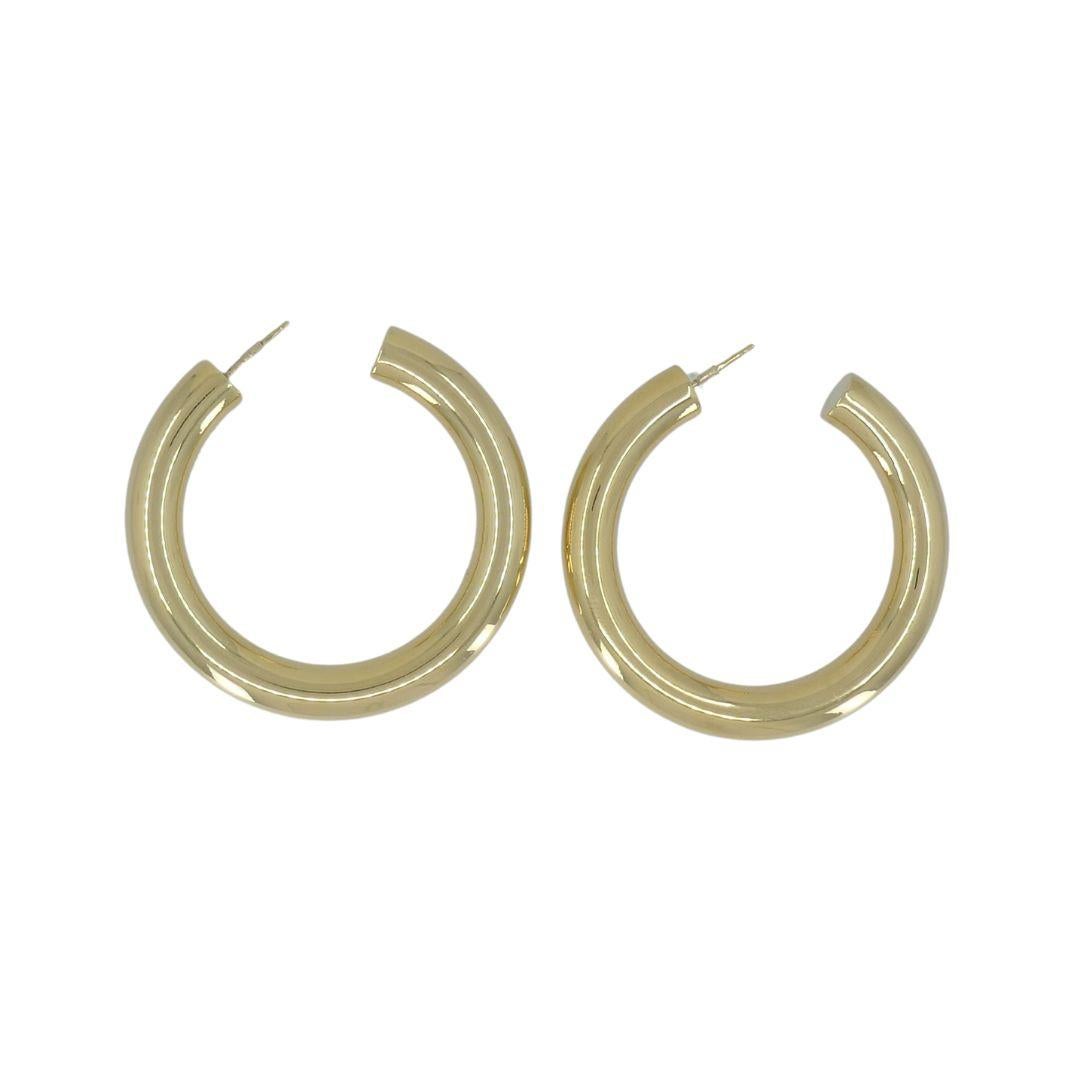 Faraone Mennella 18k Gold Barbella Hoops For Sale 4