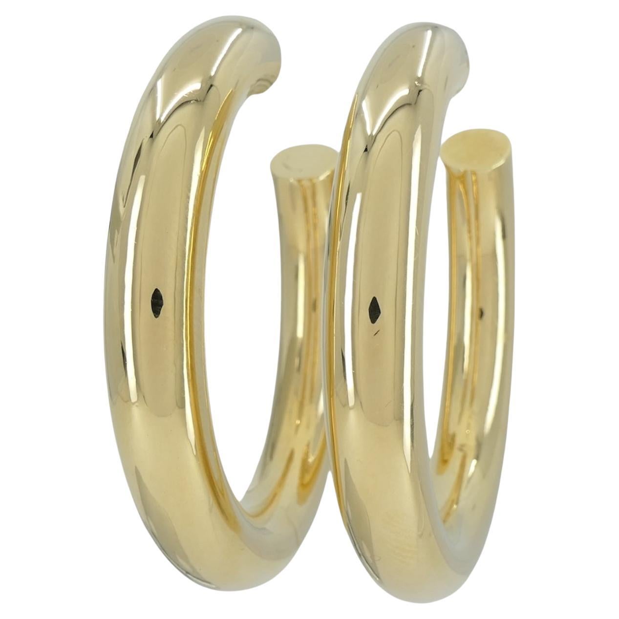 Faraone Mennella 18k Gold Barbella Hoops