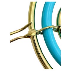 Boucles d'oreilles Faraone Mennella RFMAS Orbite Capri Turquoise