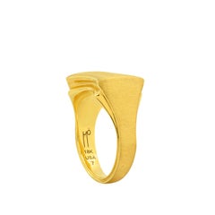FARBOD 18 Karat Matte Gold Cocktail Ring "Elan"