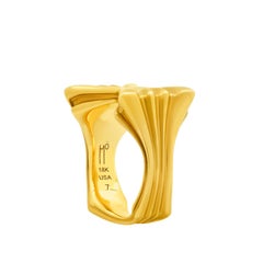 FARBOD 18 Karat Matte Yellow Gold Cocktail Ring "Duchess"