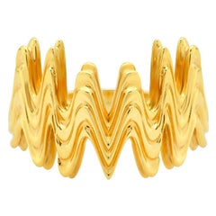 FARBOD 18 Karat Yellow Gold Cocktail Ring "Crown" 'Unisex'